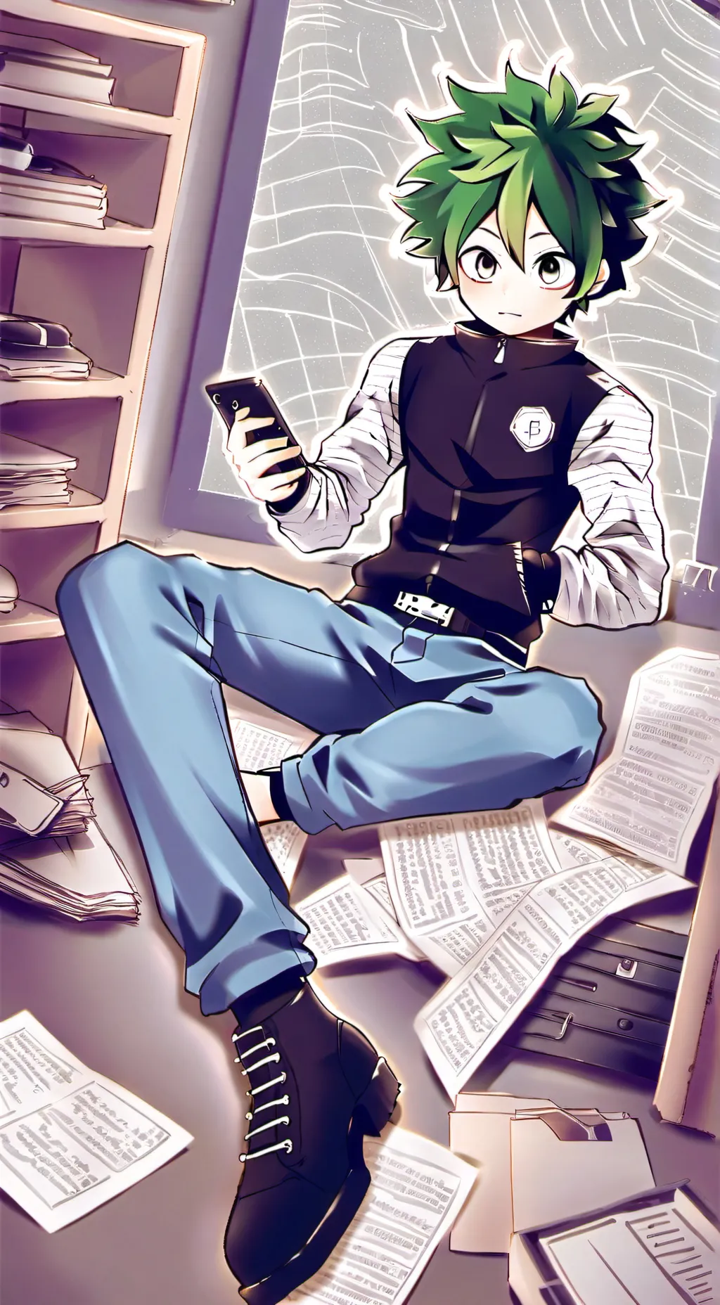ai character: Deku background