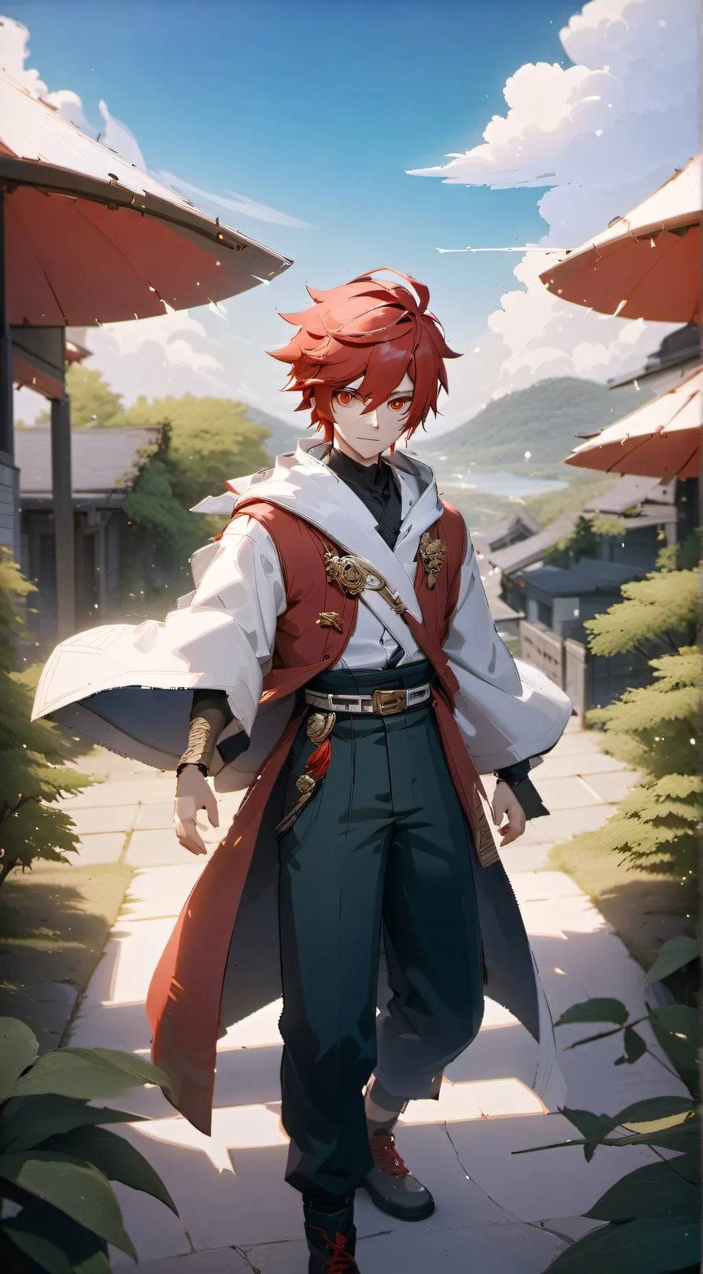 ai character: Shoto couple  background