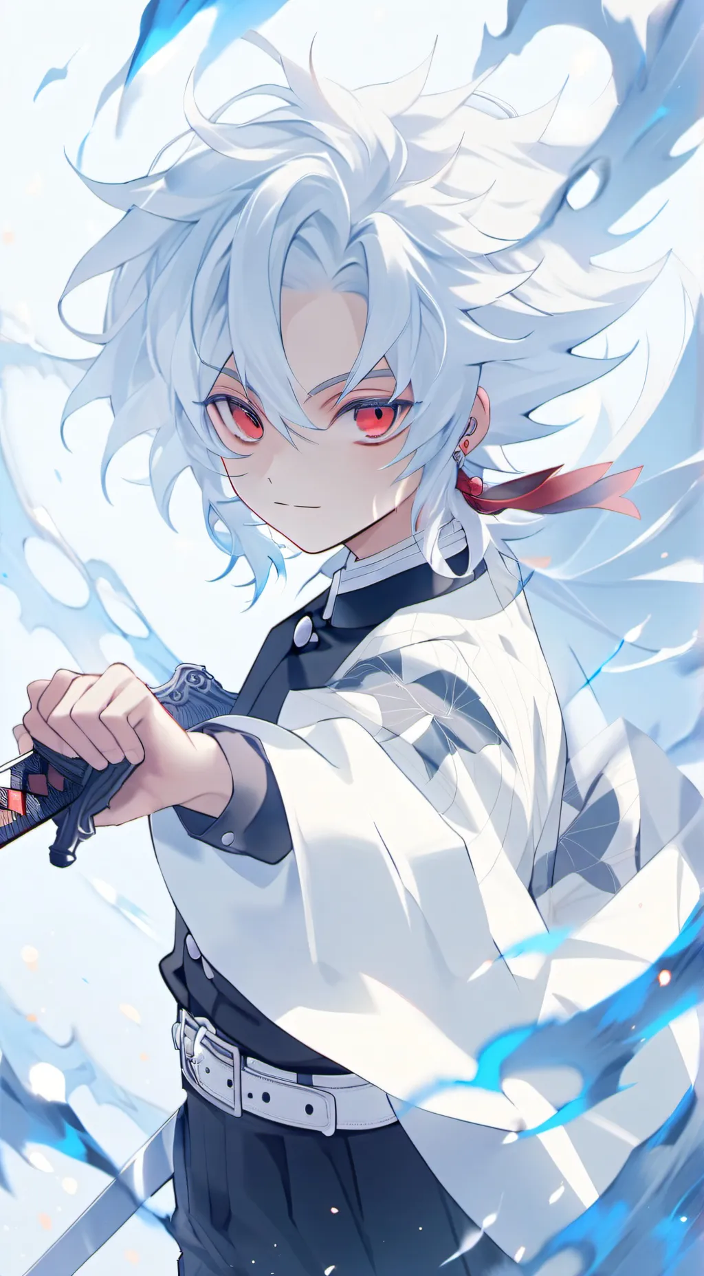 ai character: demon slayer  background