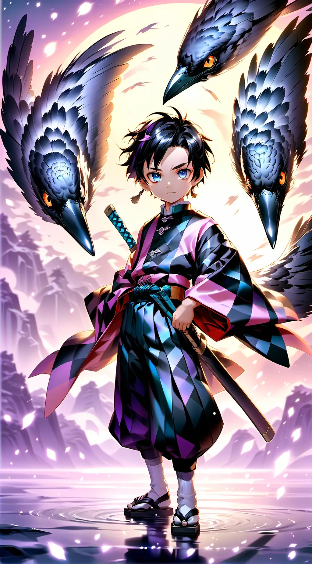 ai character: kny verse  background