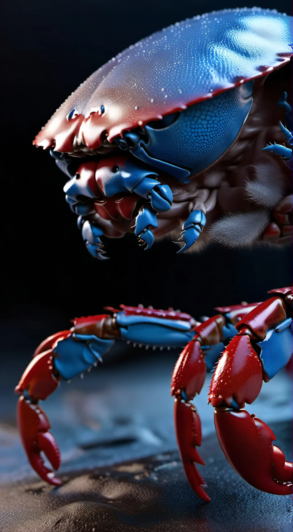 ai character: Crab background