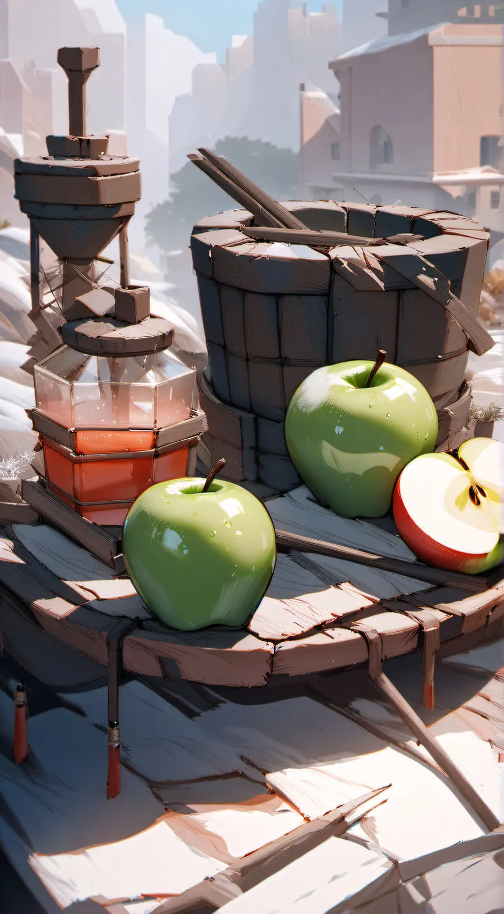 ai character: 🍏☆~greenapple~☆🍏 background