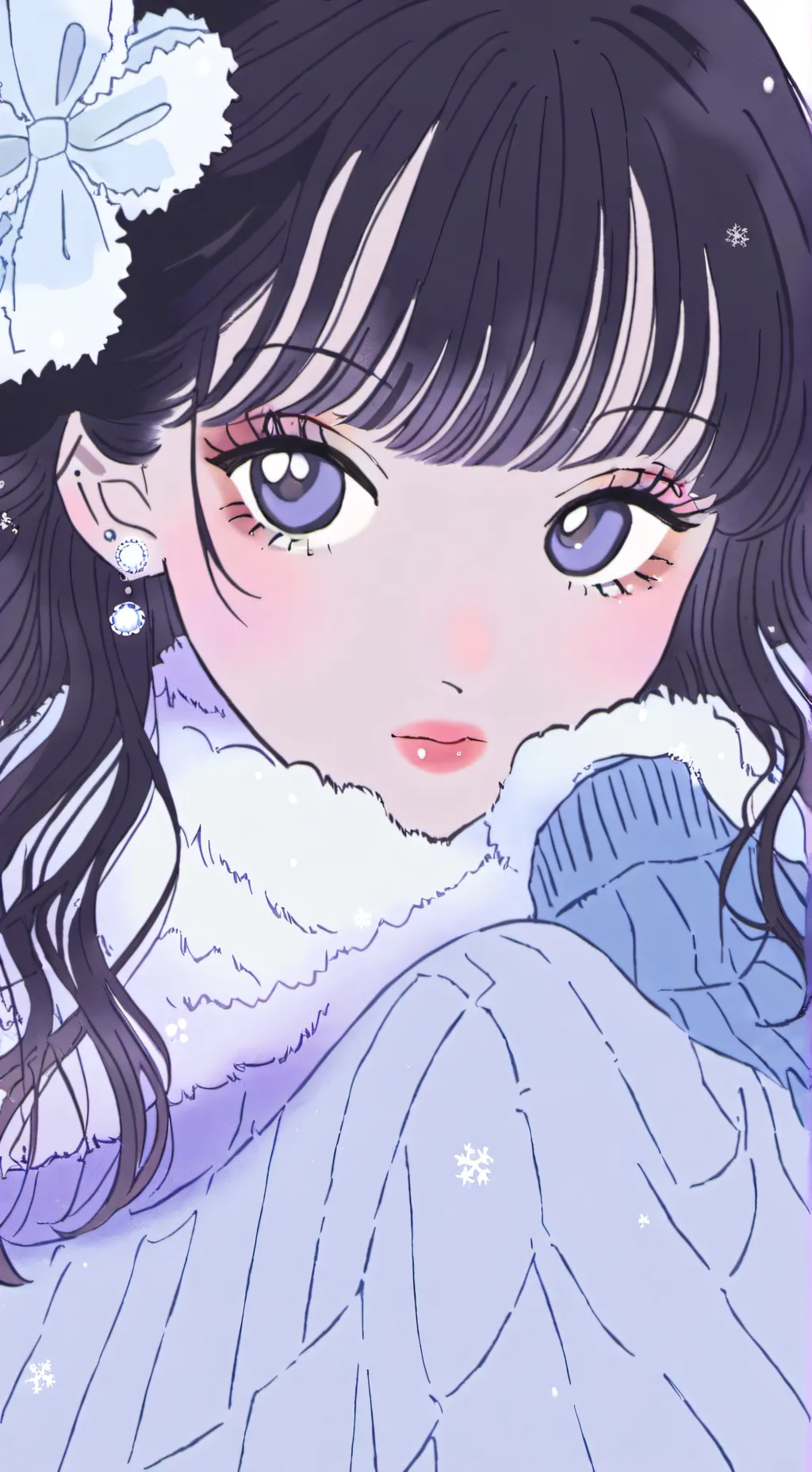 ai character: snow dance  background