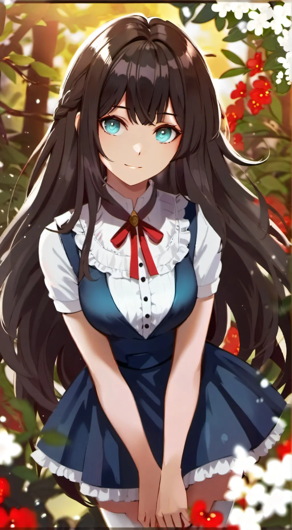 ai character: Brianna neon  background