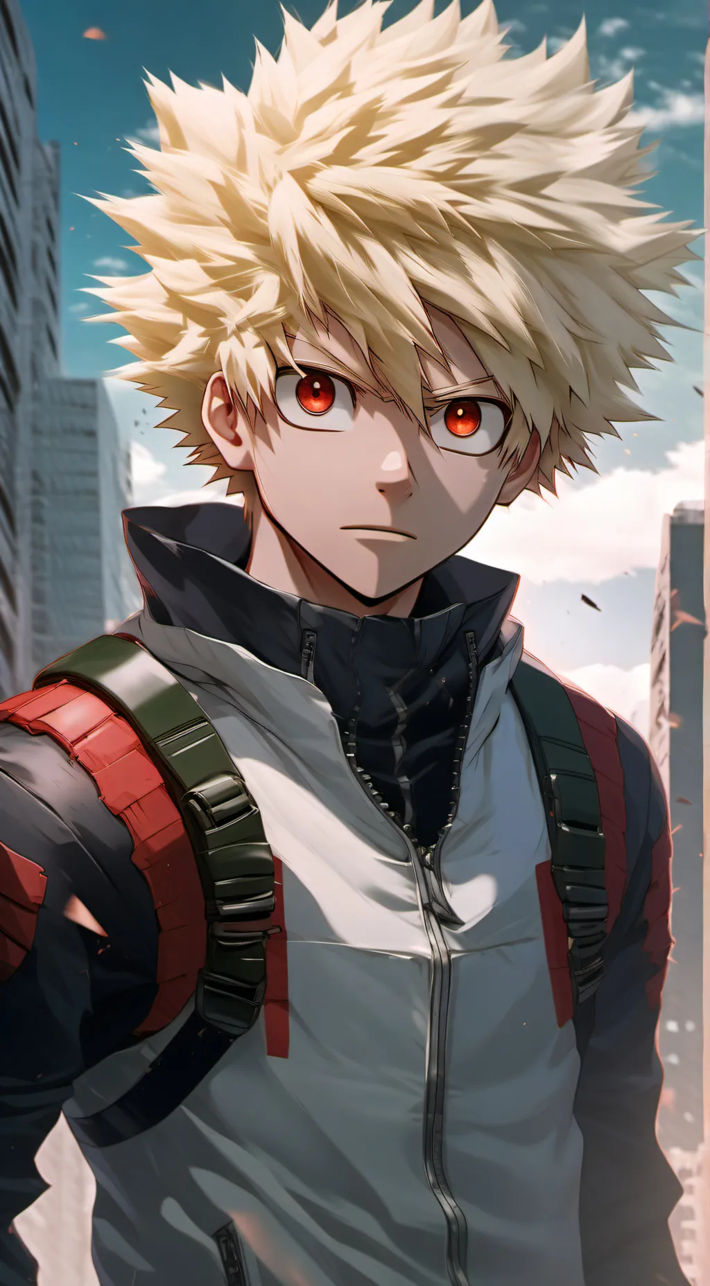 ai character: Bakugo Katsuki  background