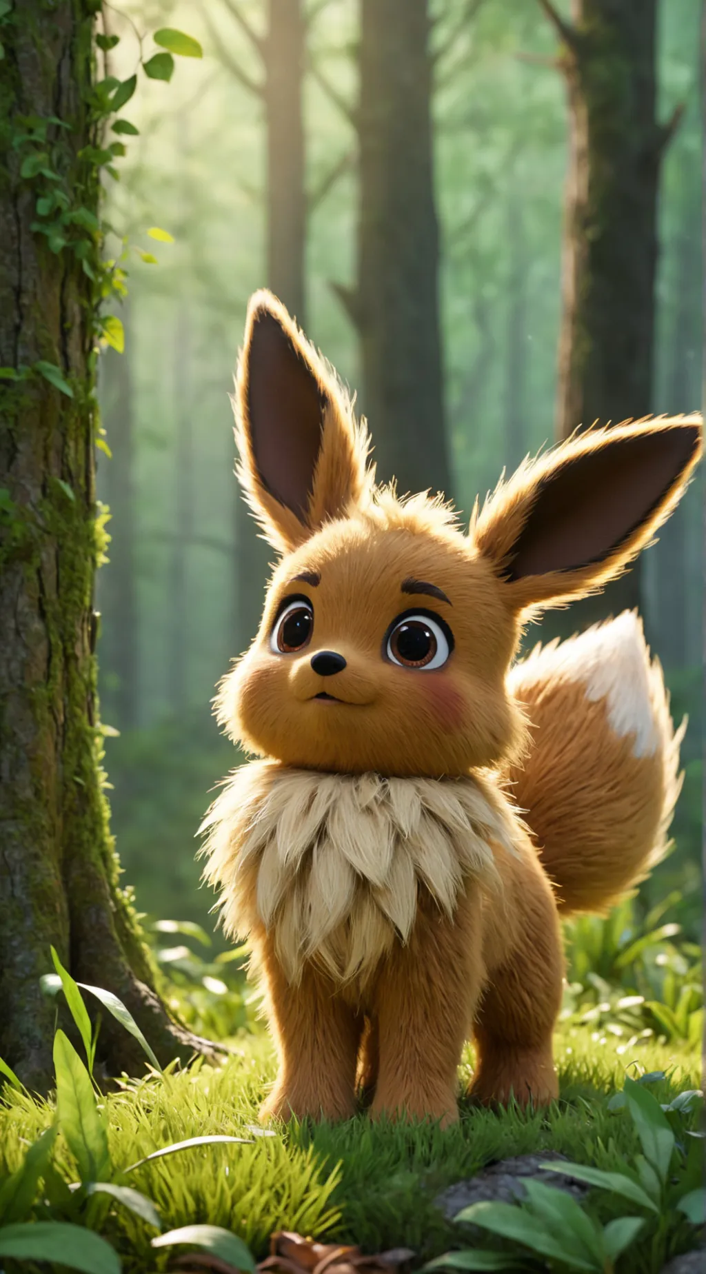 ai character: Eevee background
