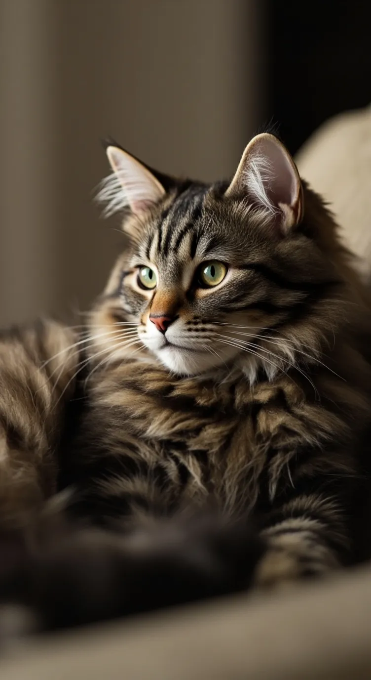 ai character: favourite cat background