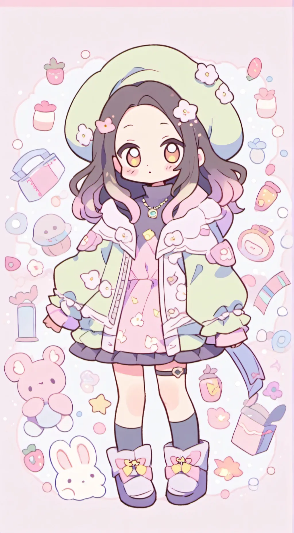 ai character: nezuko  background