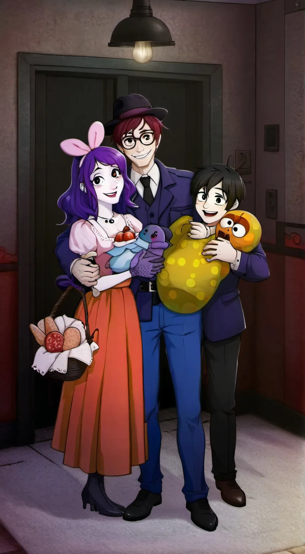 ai character: Família Afton background