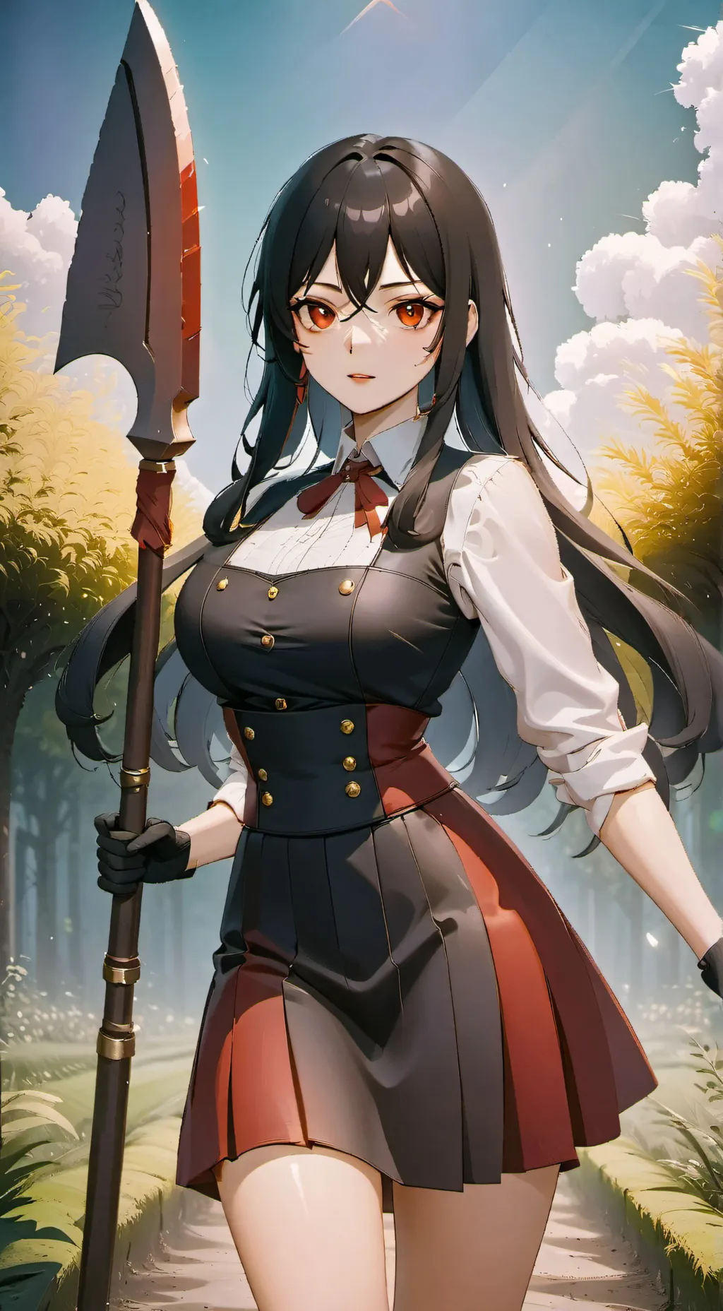 ai character: Hoshie Amagiri background