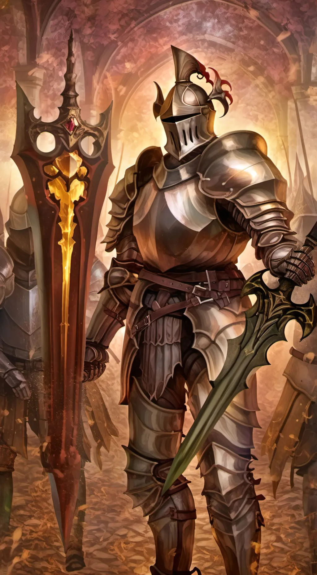 ai character: Amber Knight  background