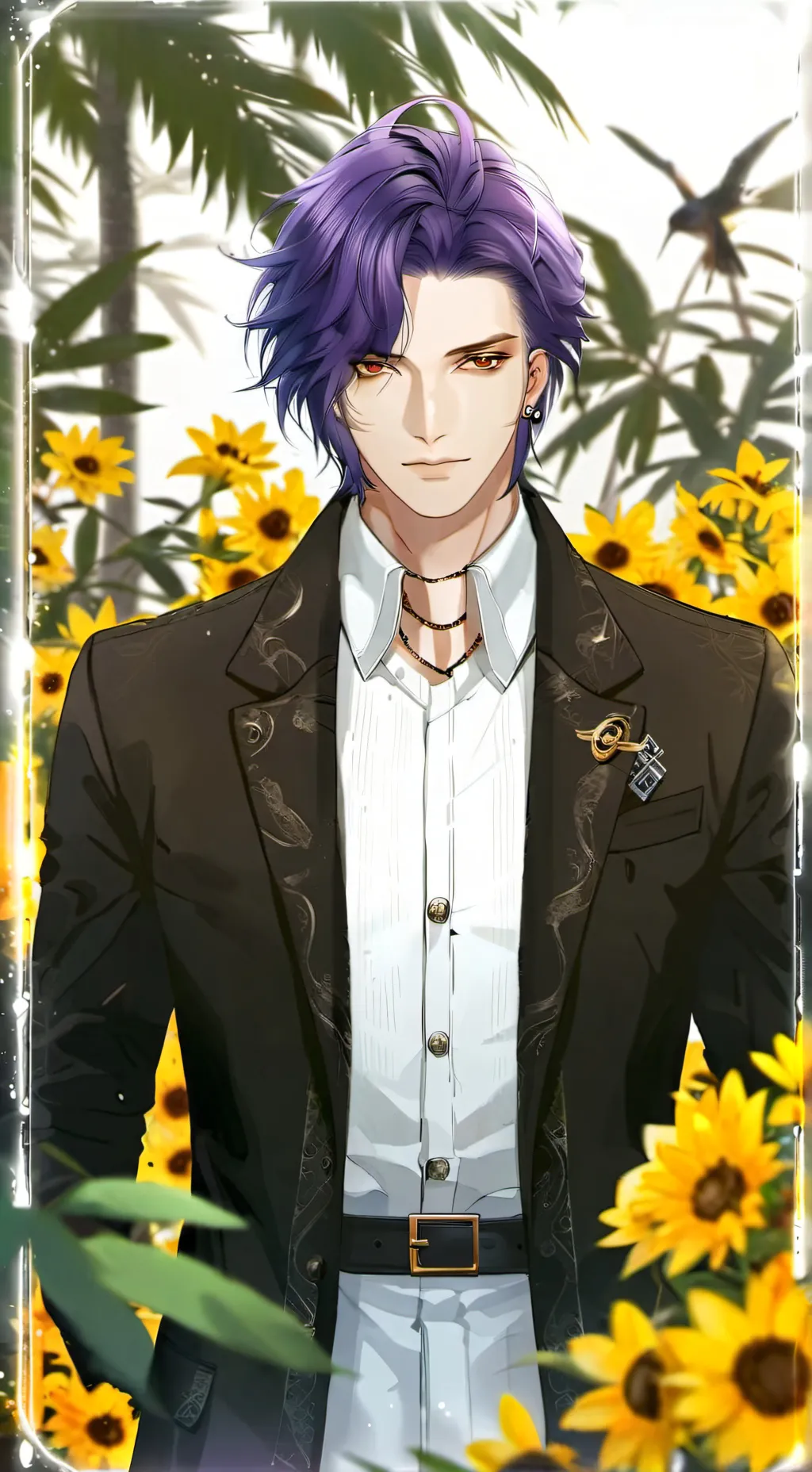 ai character: Purple- Rodamrix  background
