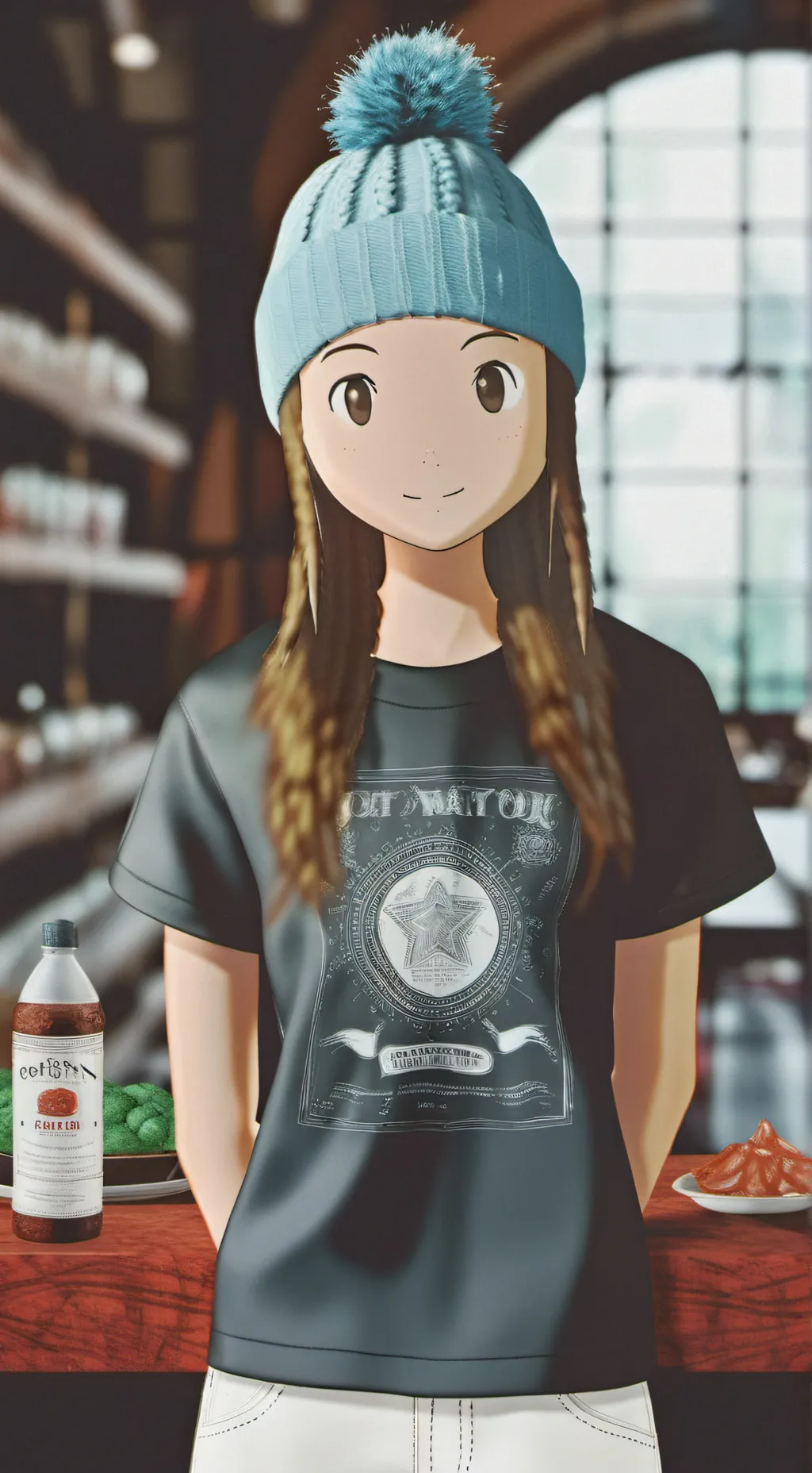 ai character: Zoe Orimoto background