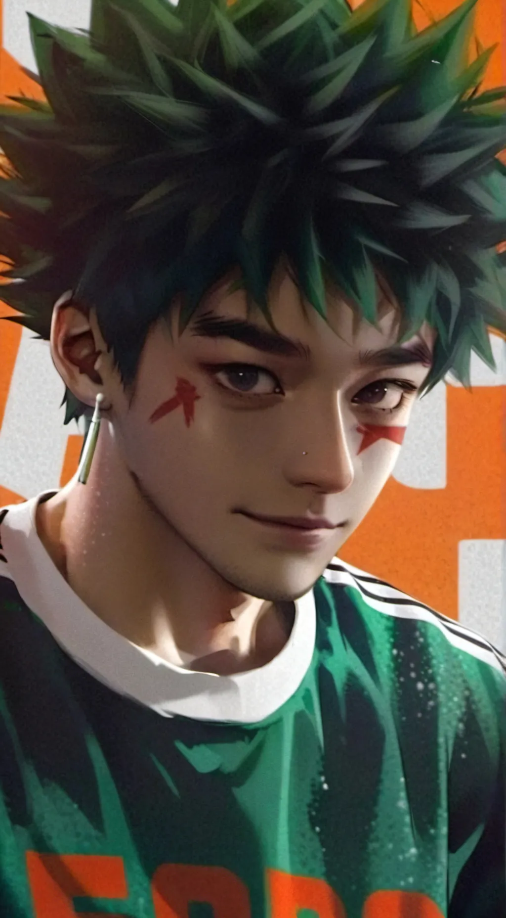 ai character: el pirsing de deku background