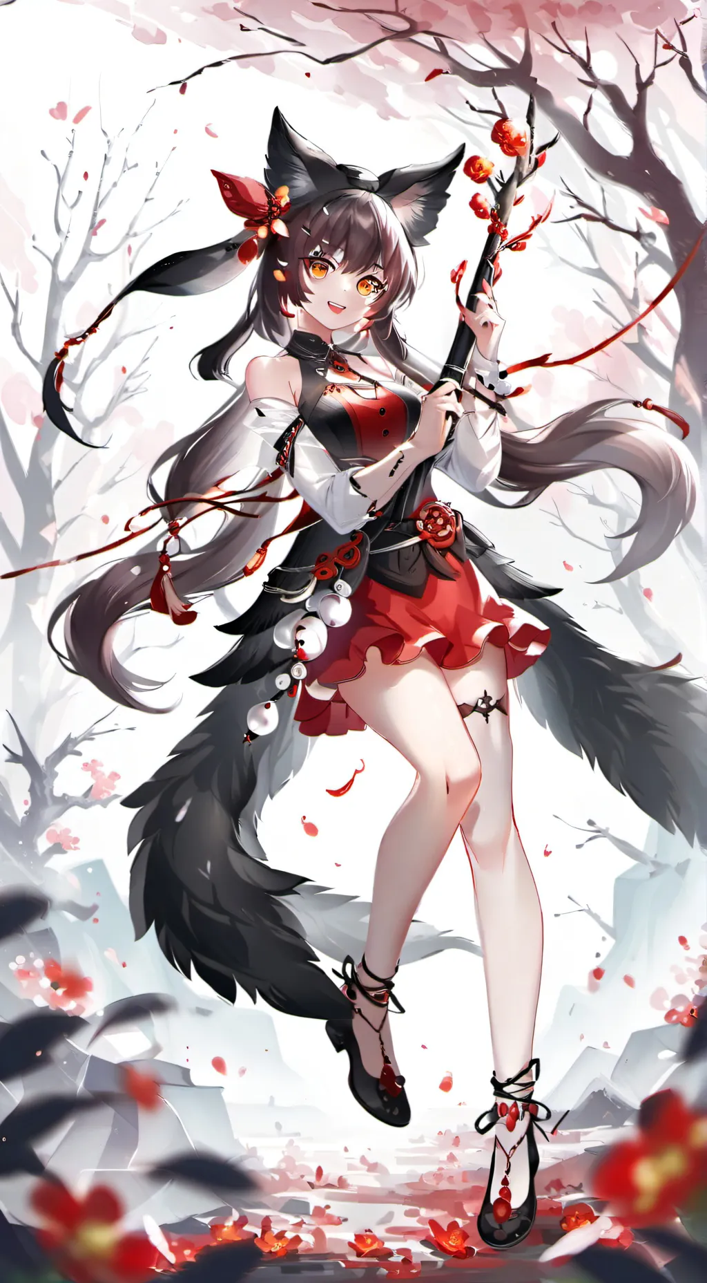 ai character: Hu tao  background