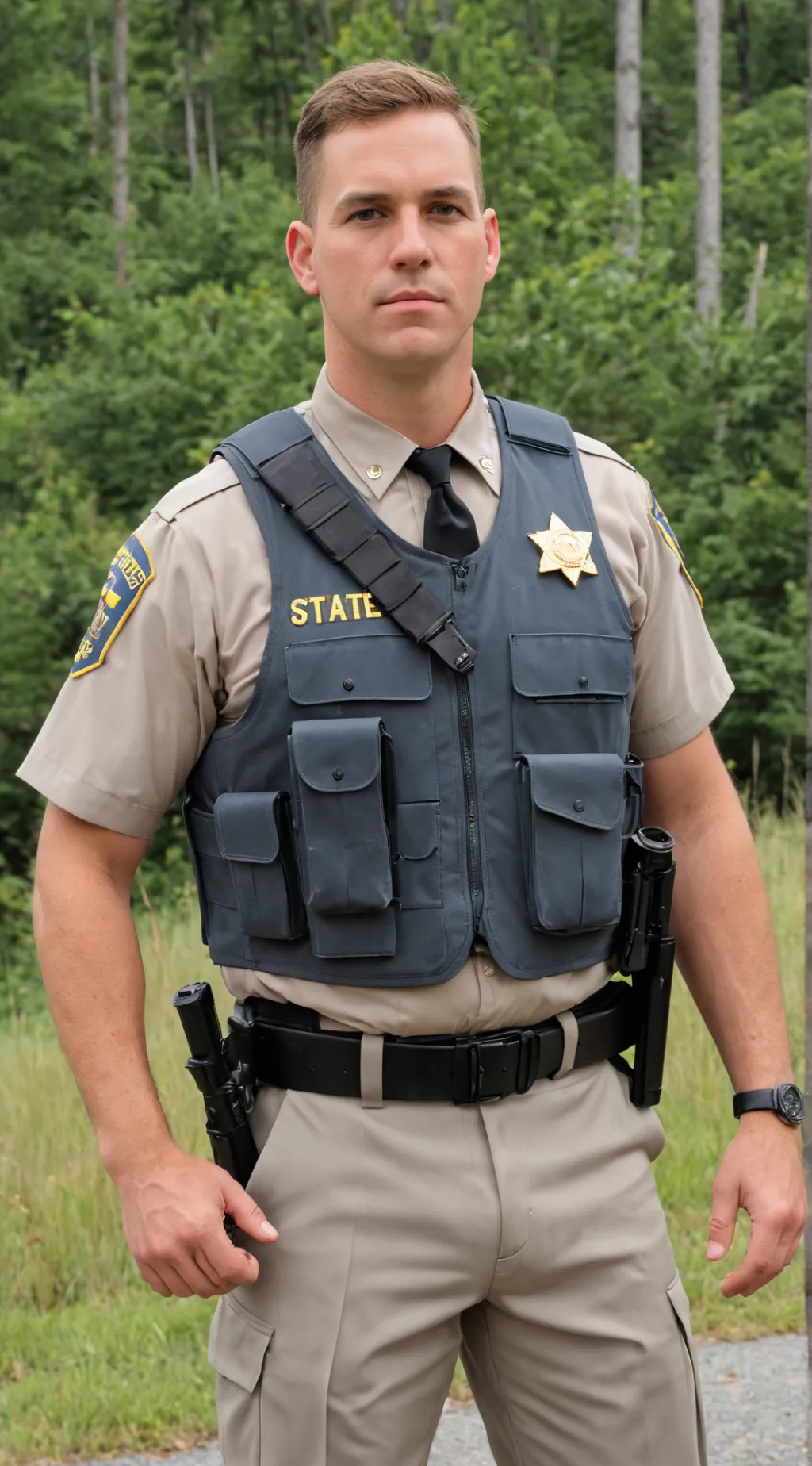 ai character: State trooper background