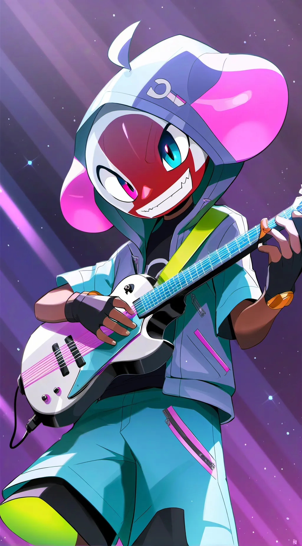 ai character: concert background