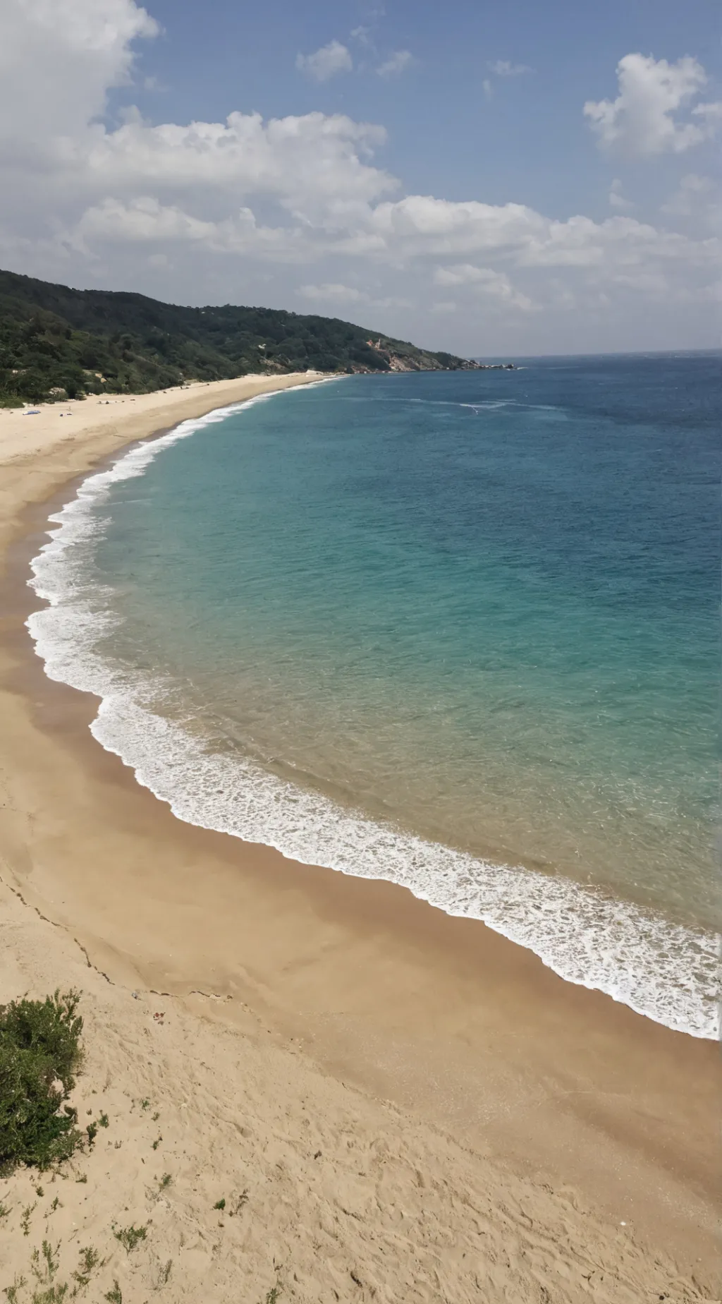 ai character: Beach background