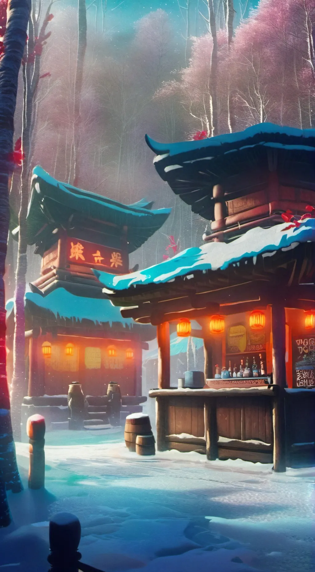 ai character: Snow Tiki  background