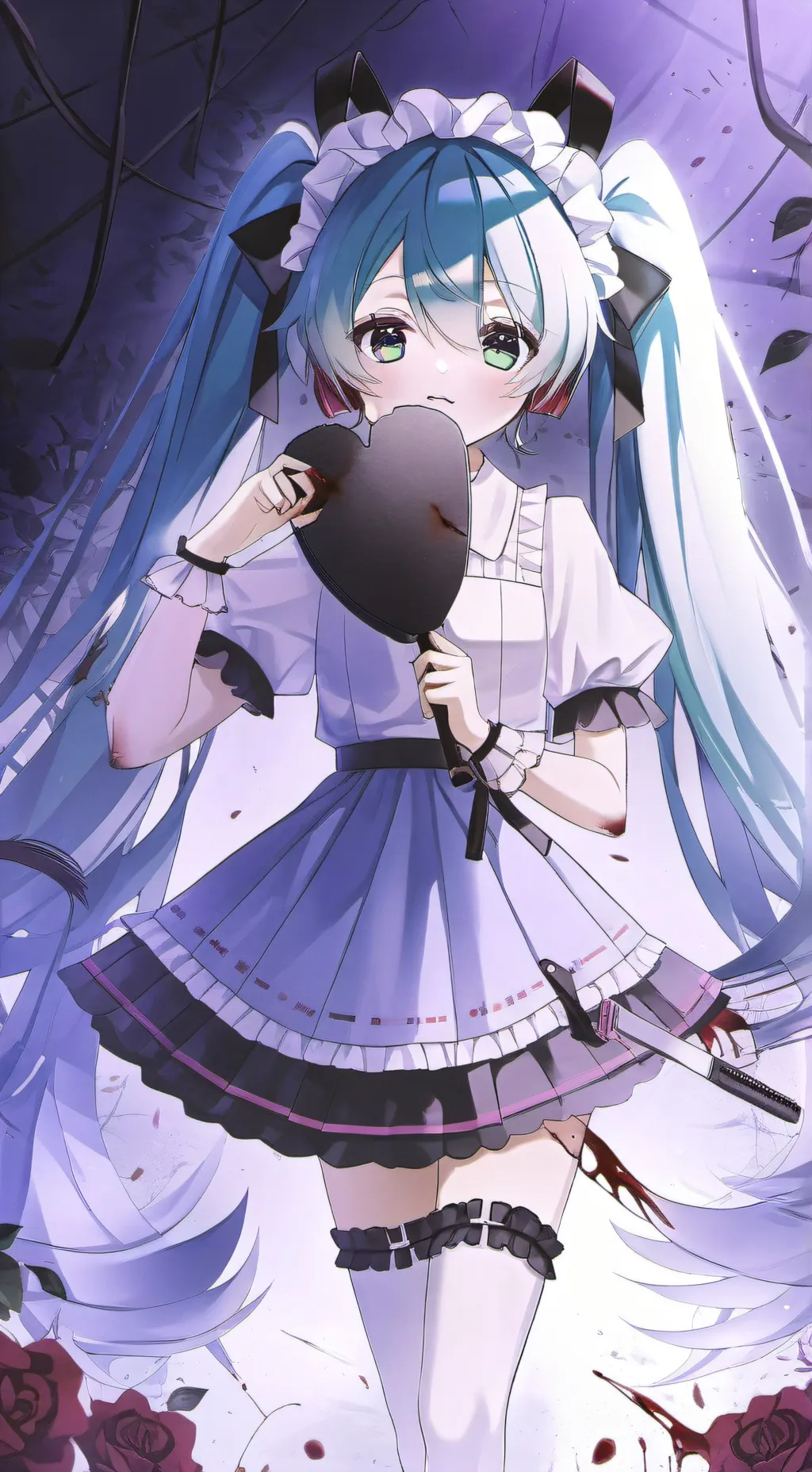 ai character: MIKU AS A YANDERE! background