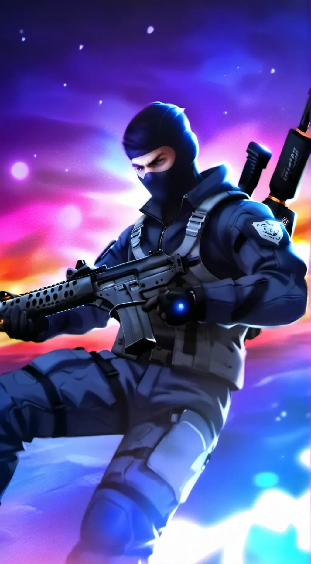 ai character: uzi background