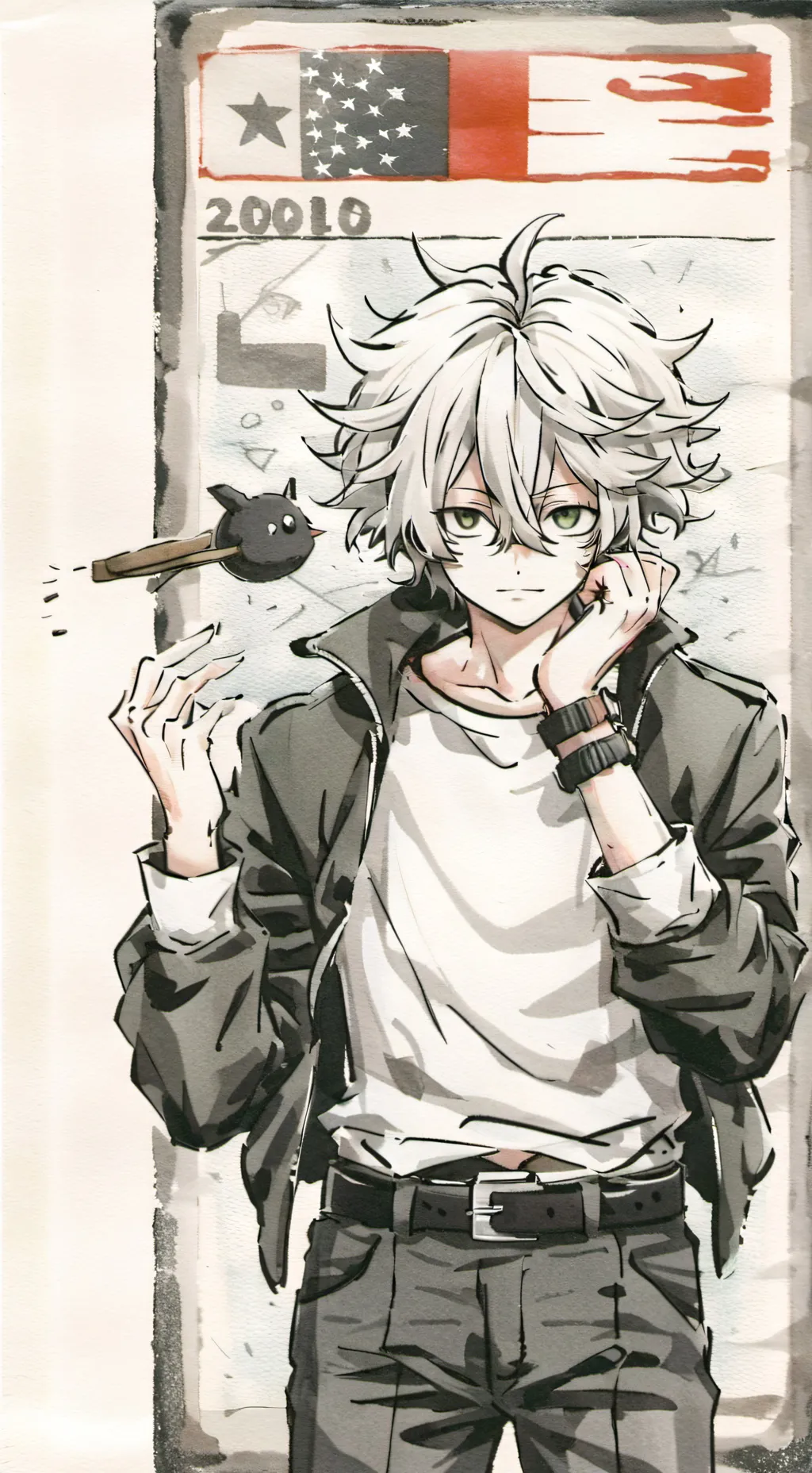 ai character: 🧡Bakugo X Deku💚 background