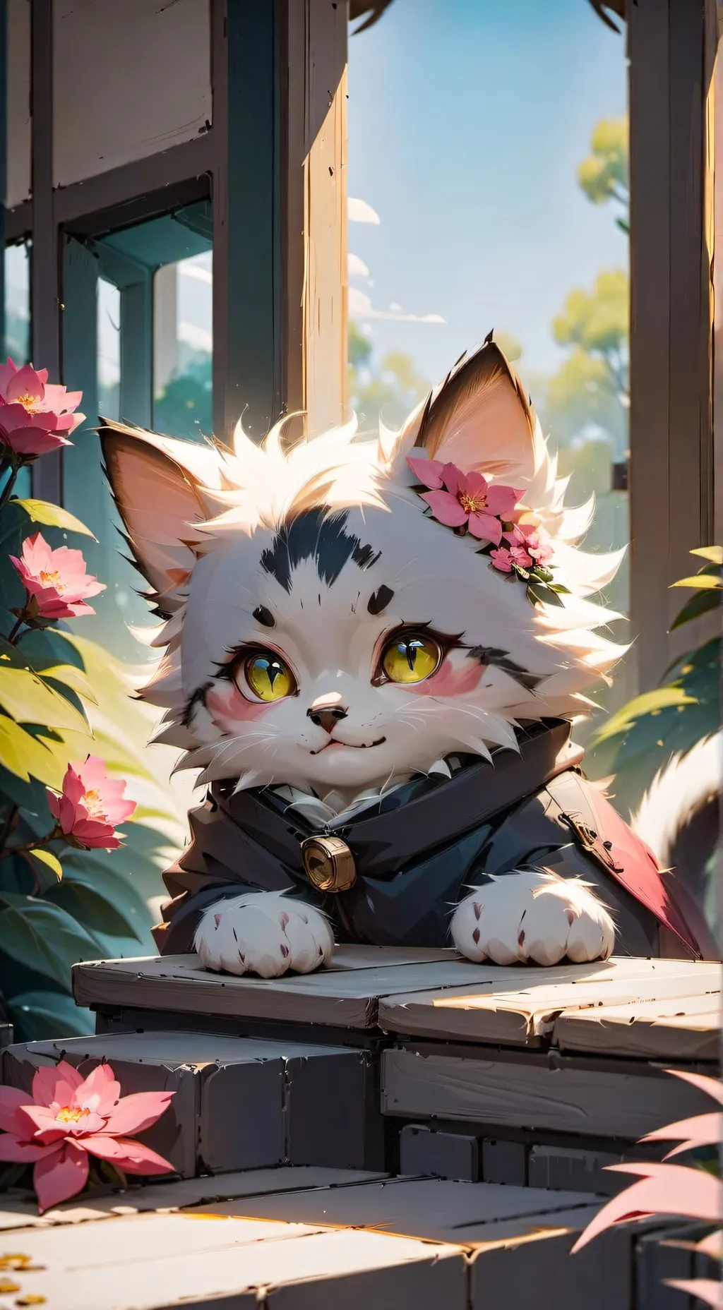 ai character: kitty background