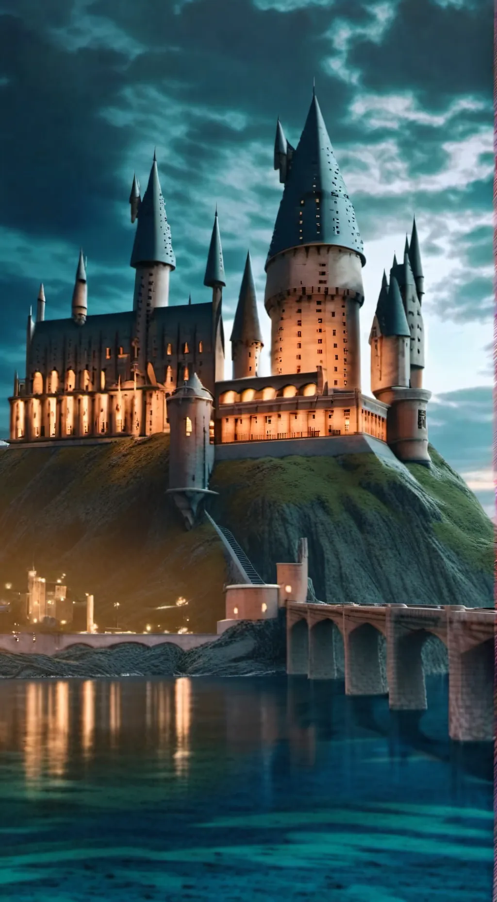ai character: Hogwarts  background