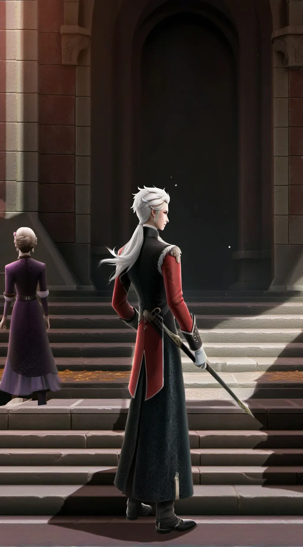 ai character: All alone  background