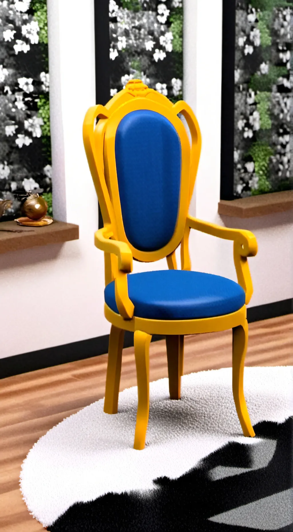 ai character: fancy chair background