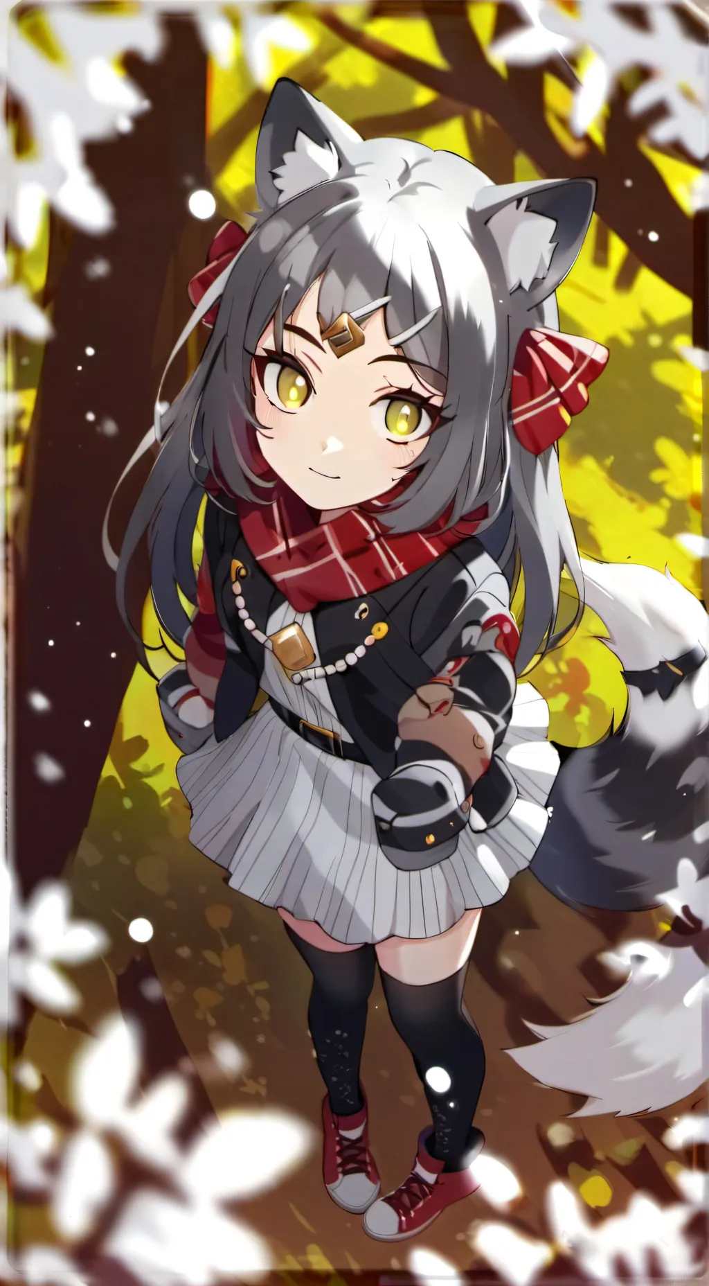 ai character: Raccoon girl tf tg background