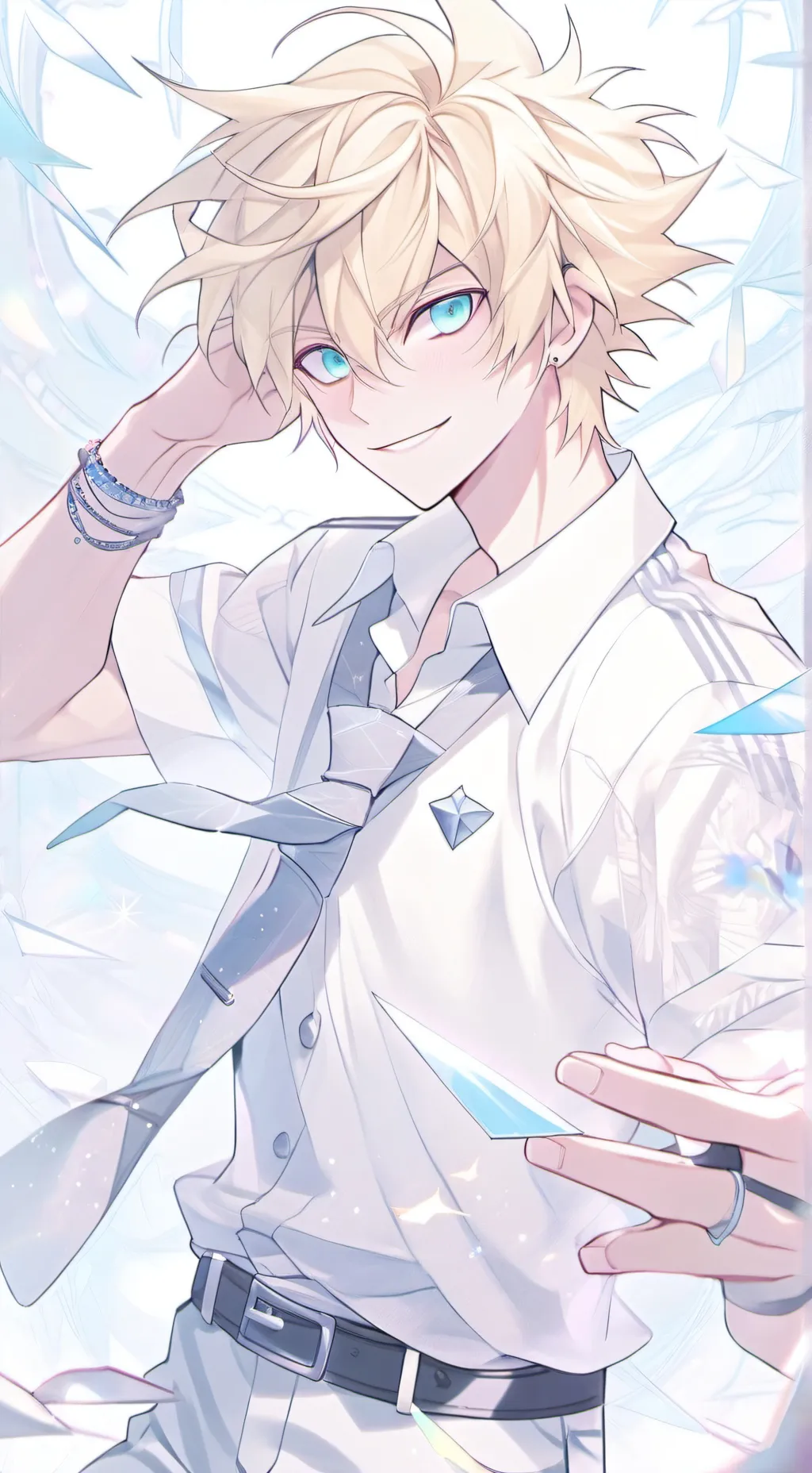 ai character: mha School dance background