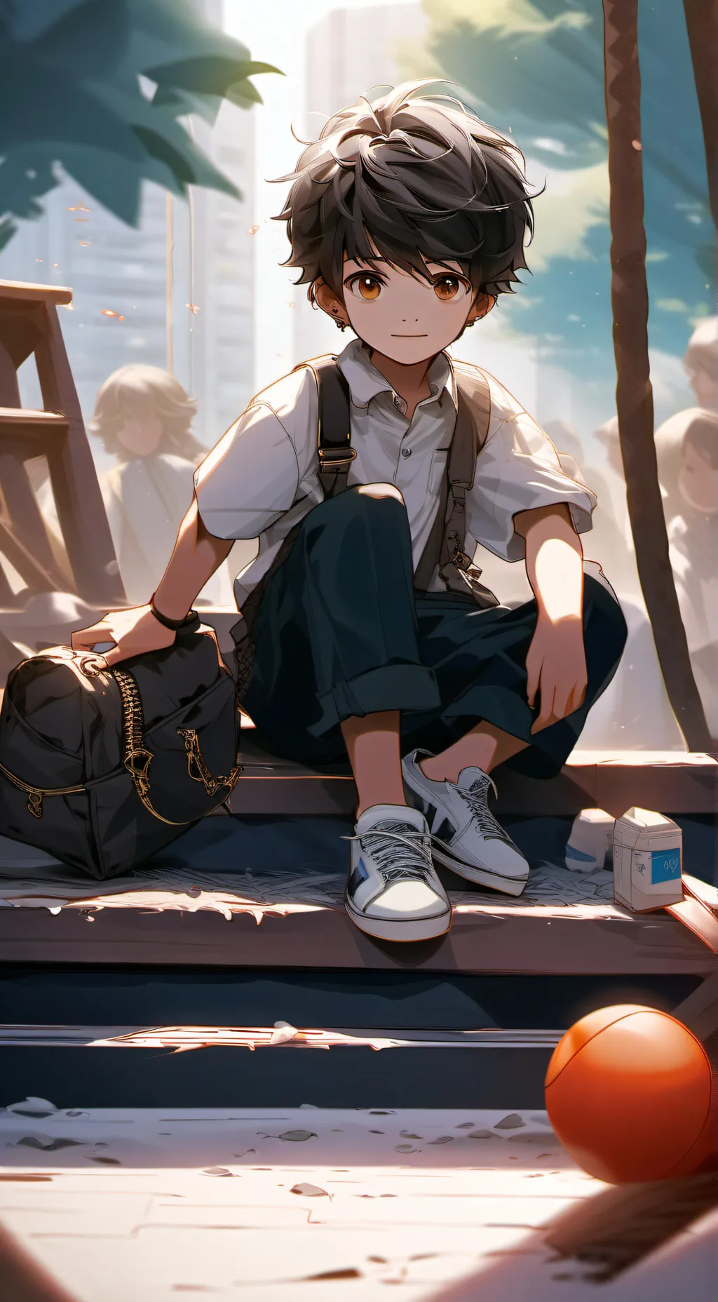 ai character: Theo  background