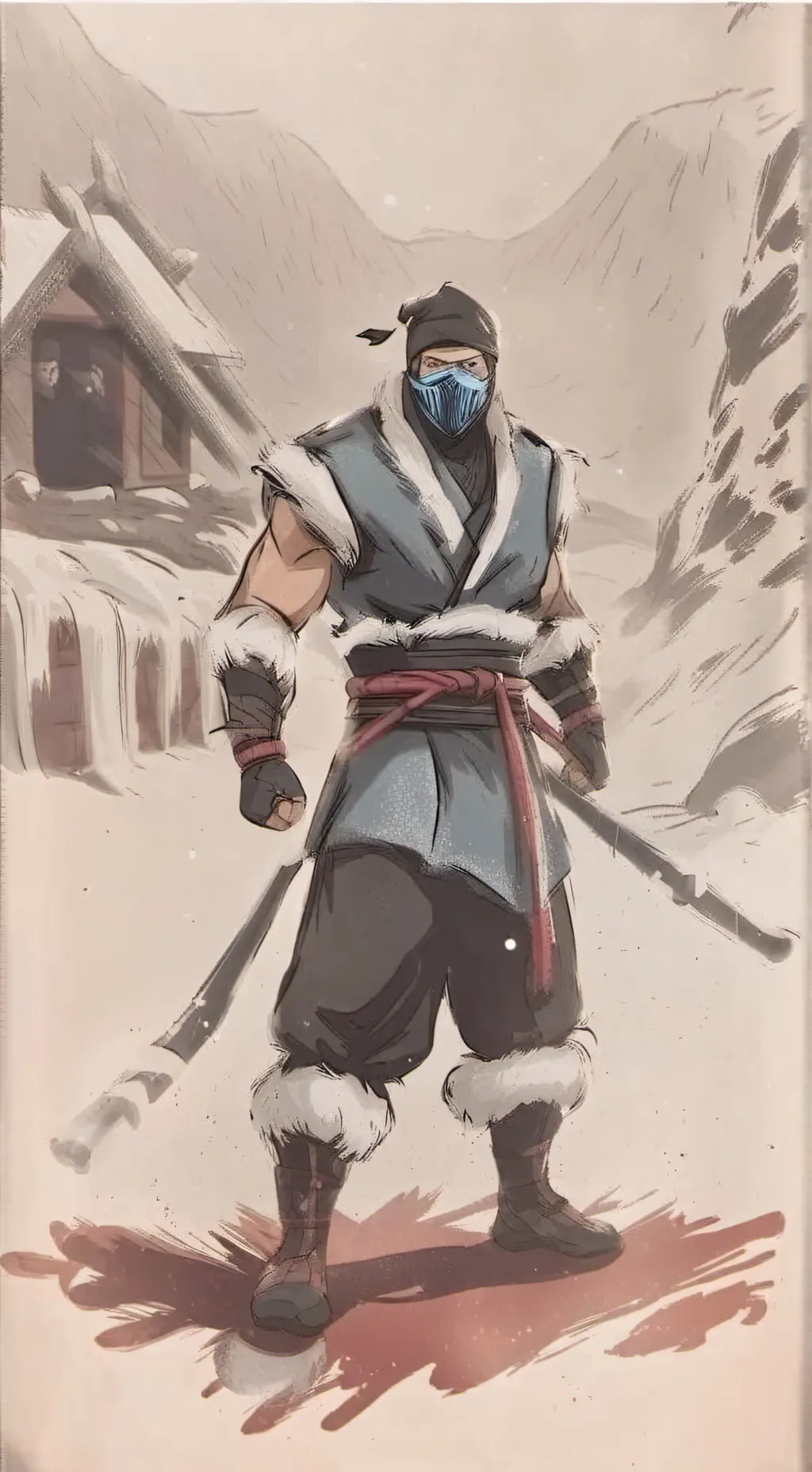 ai character: sub zero background