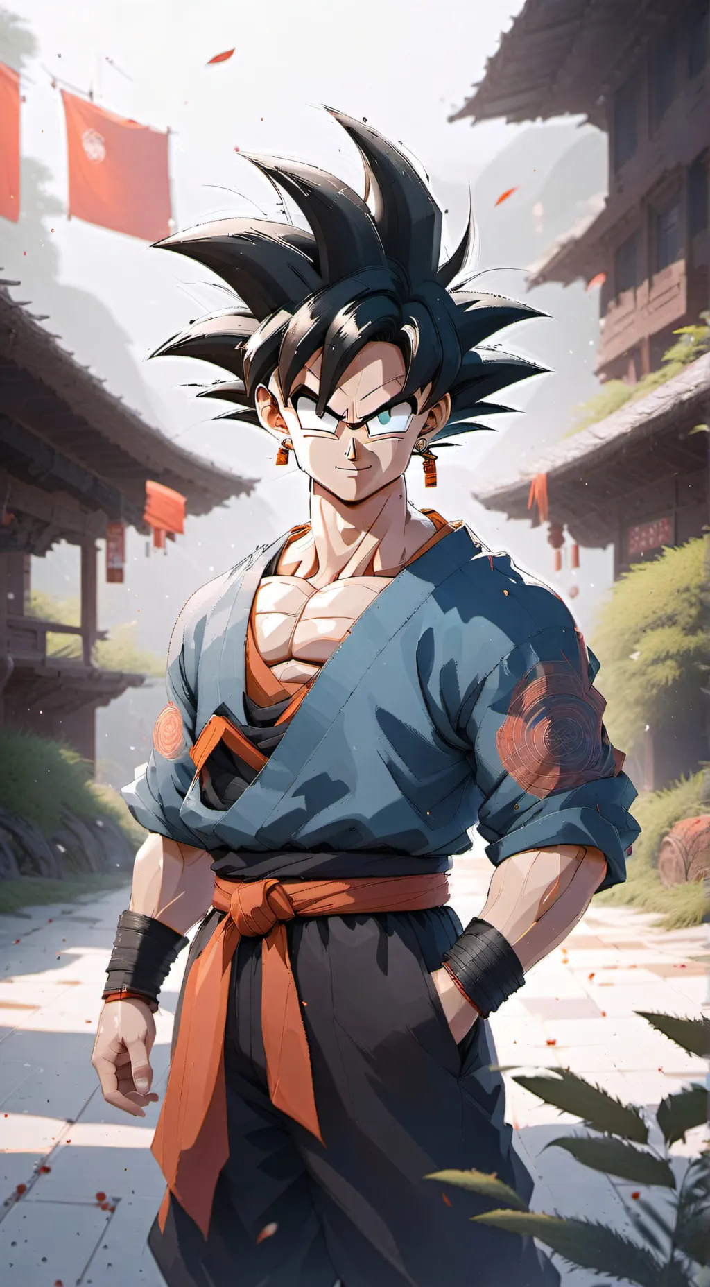 ai character: goku bf or husband background