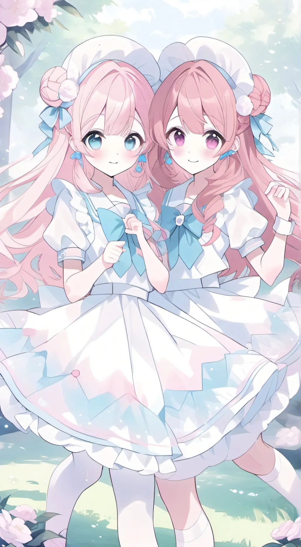 ai character: Emma and Mia background