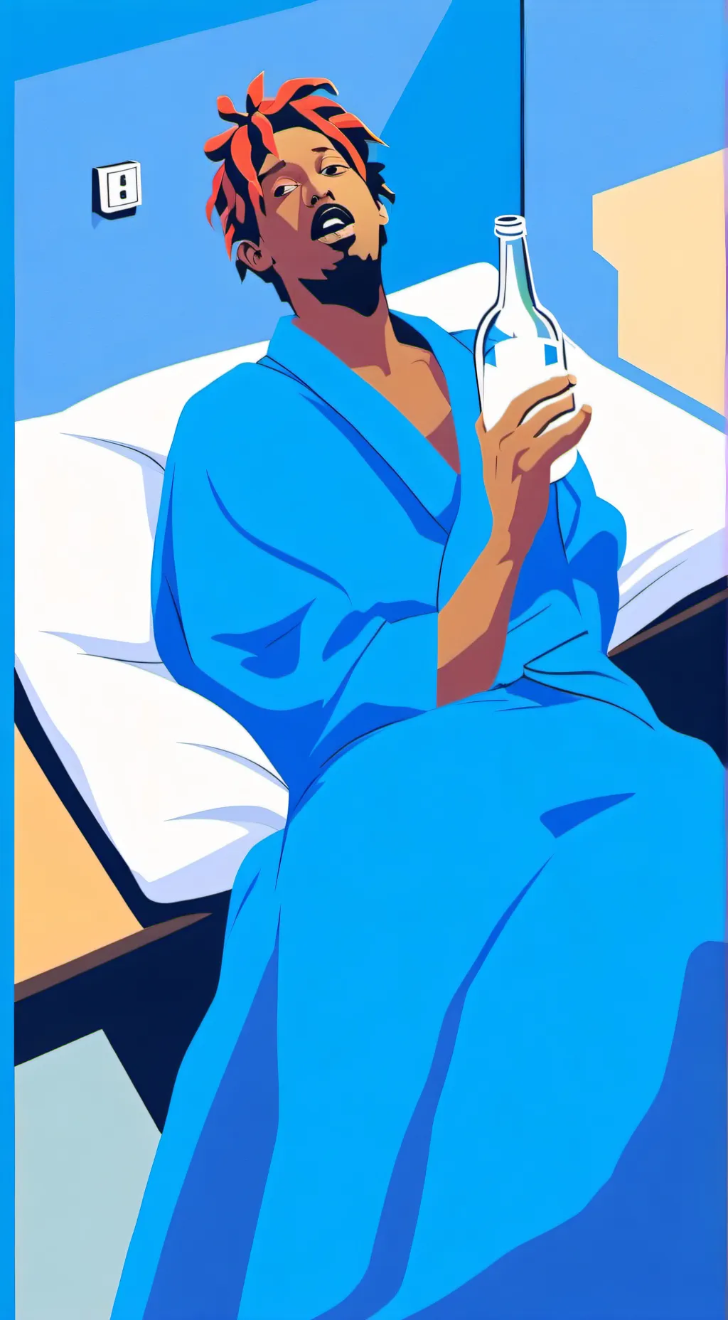 ai character: juice wrld background