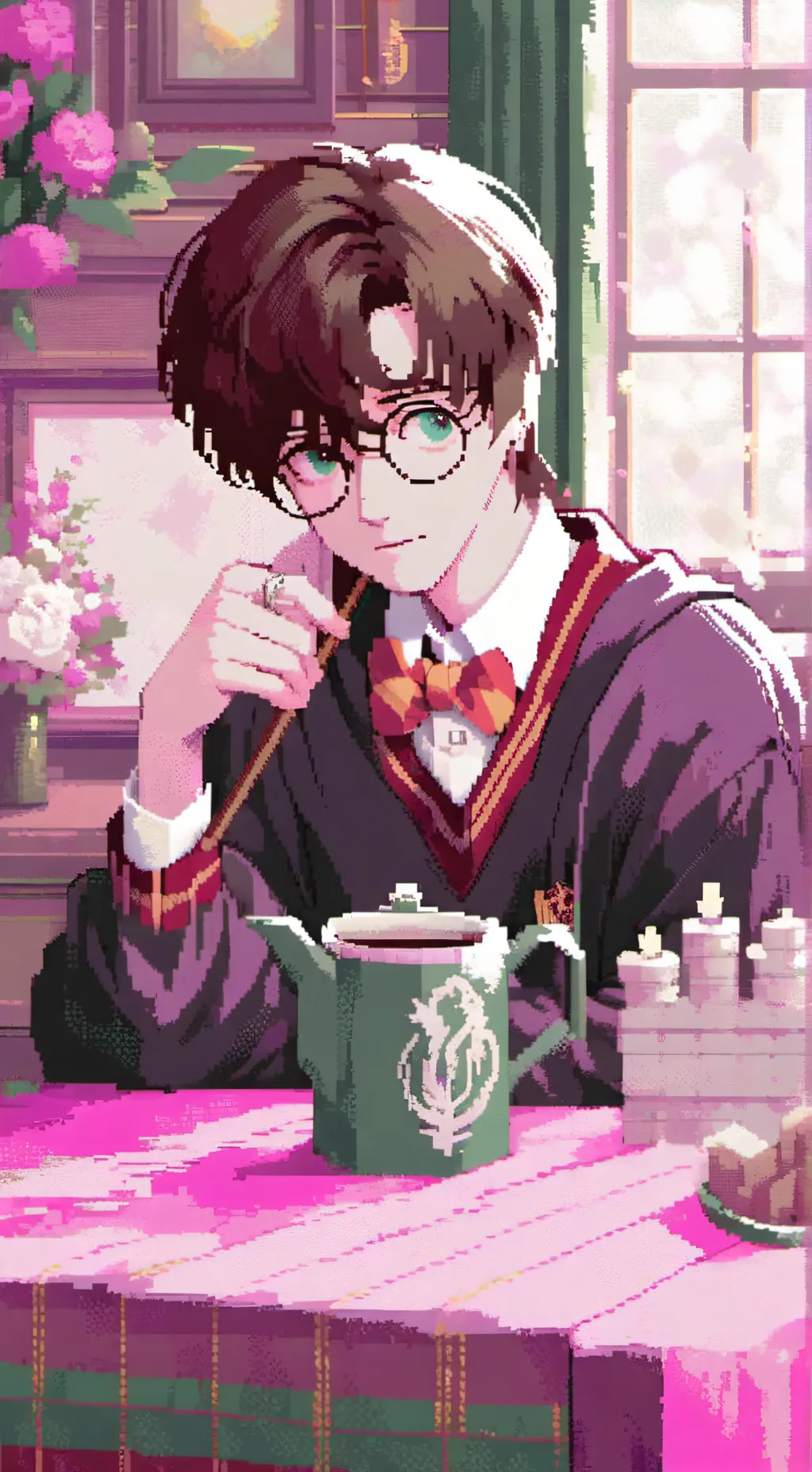 ai character: Harry Potter  background