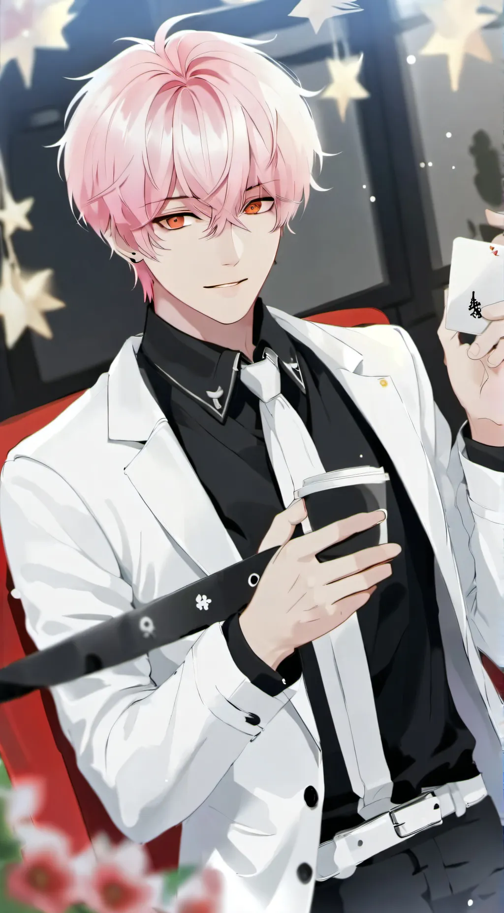 ai character: Pink- rodamrix! background