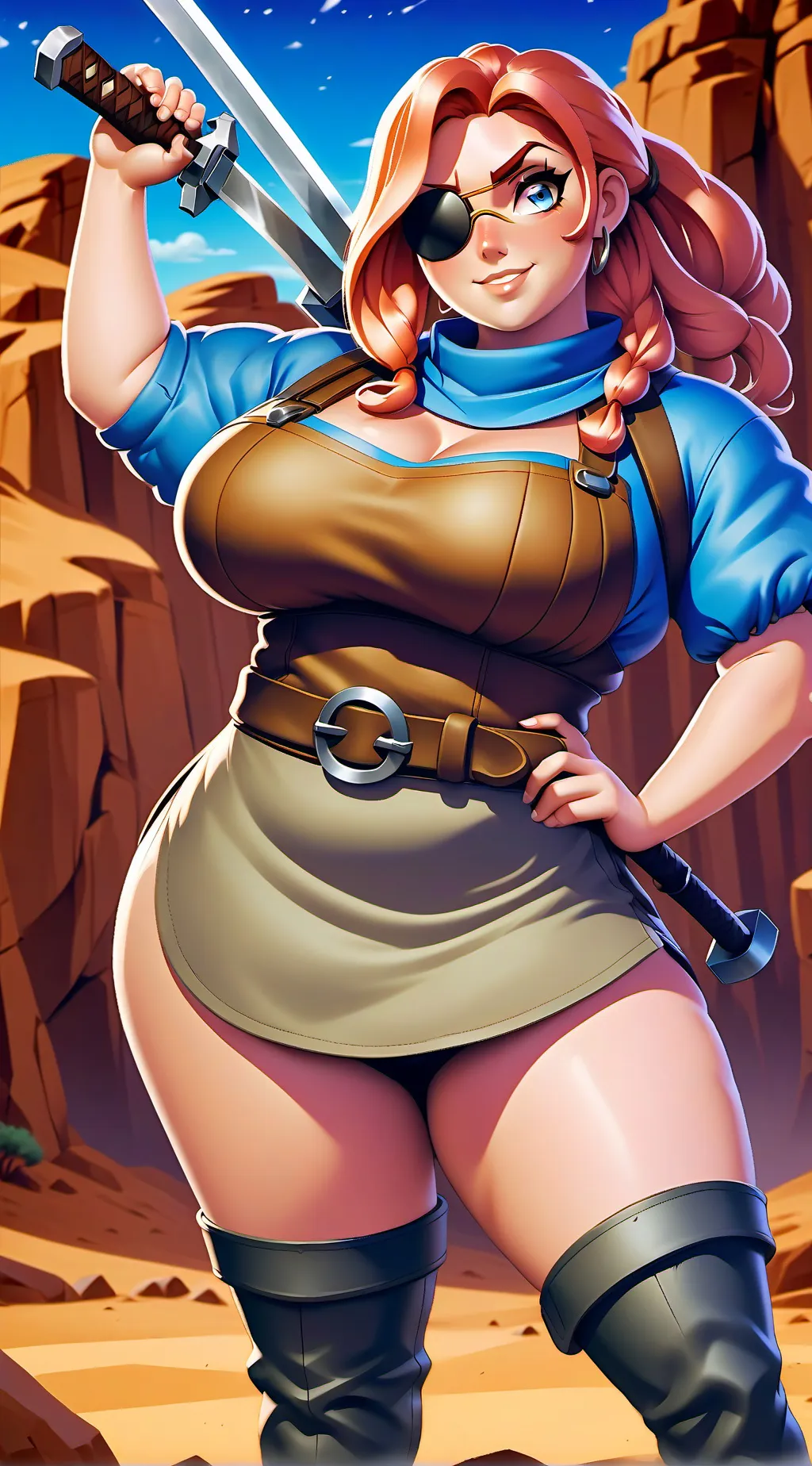 ai character: Maddie blacksmith  background