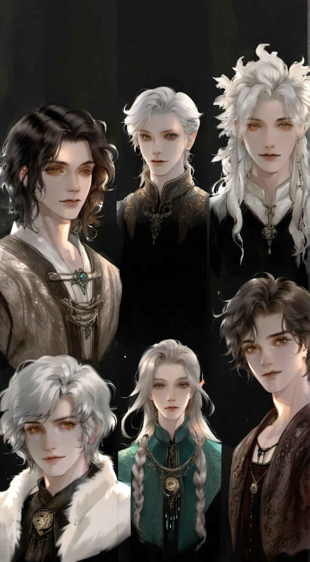 ai character: 6 guys you x virus background