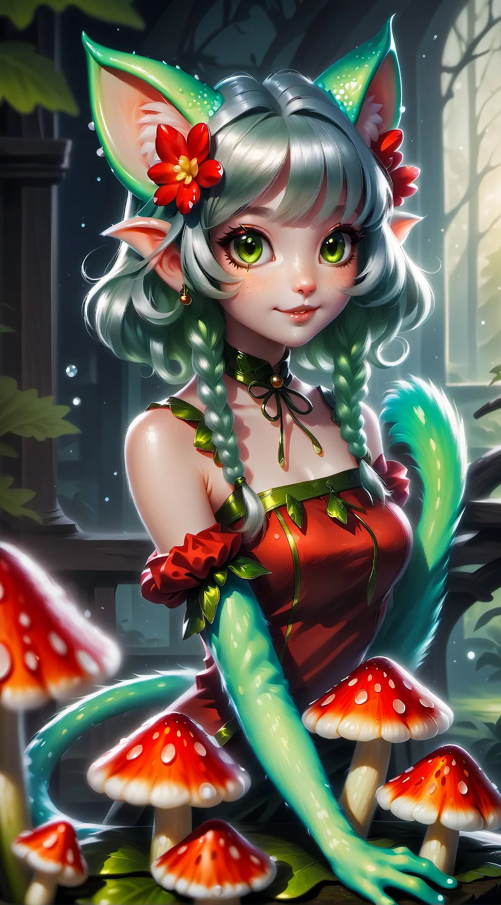 ai character: Froggy Feline background