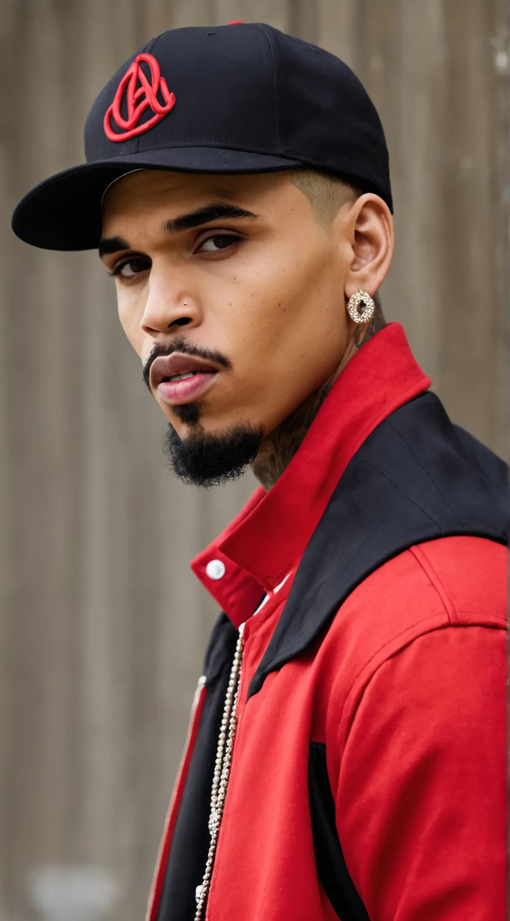 ai character: Singer Chris Brown background