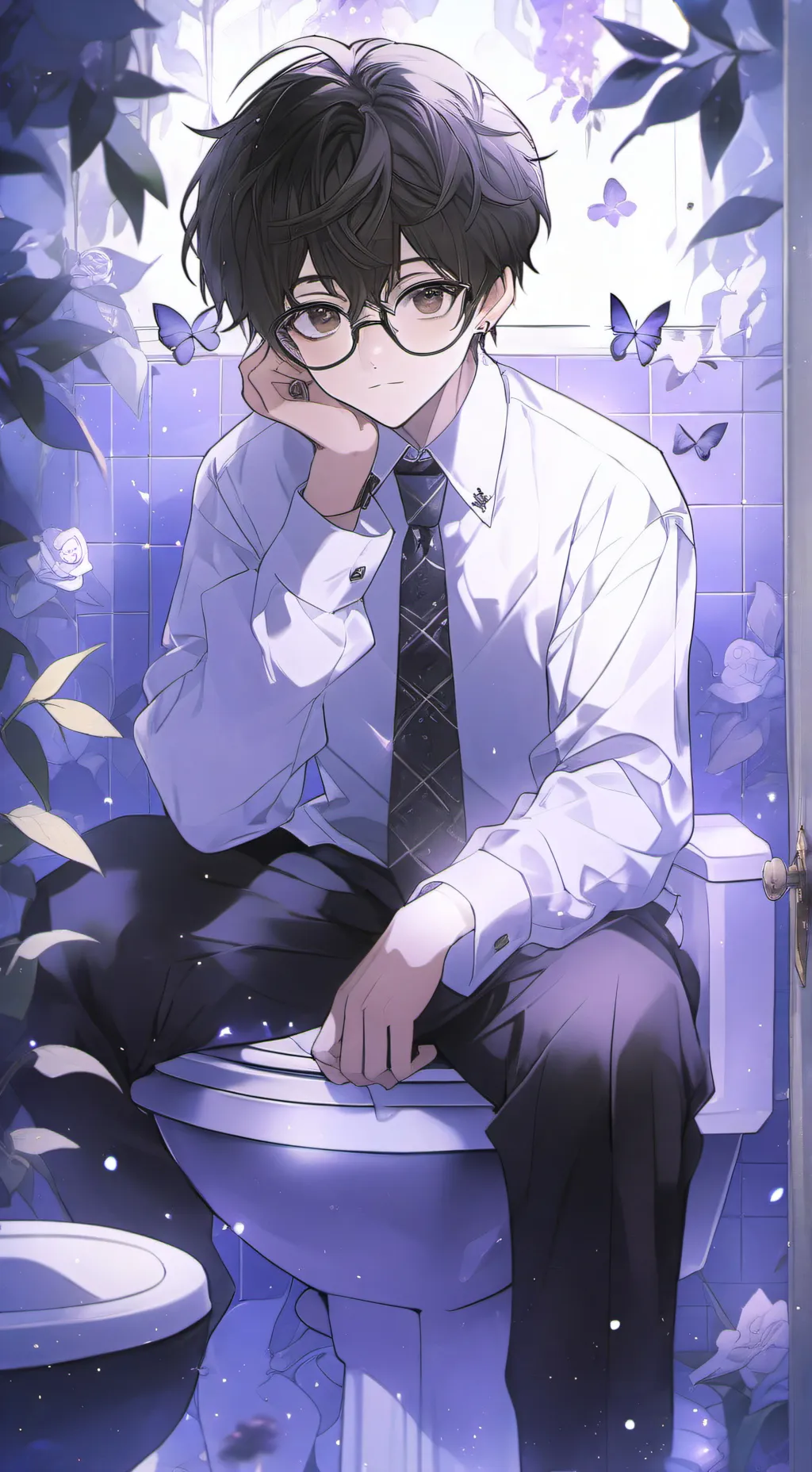 ai character: ~nerd cumlin~ background
