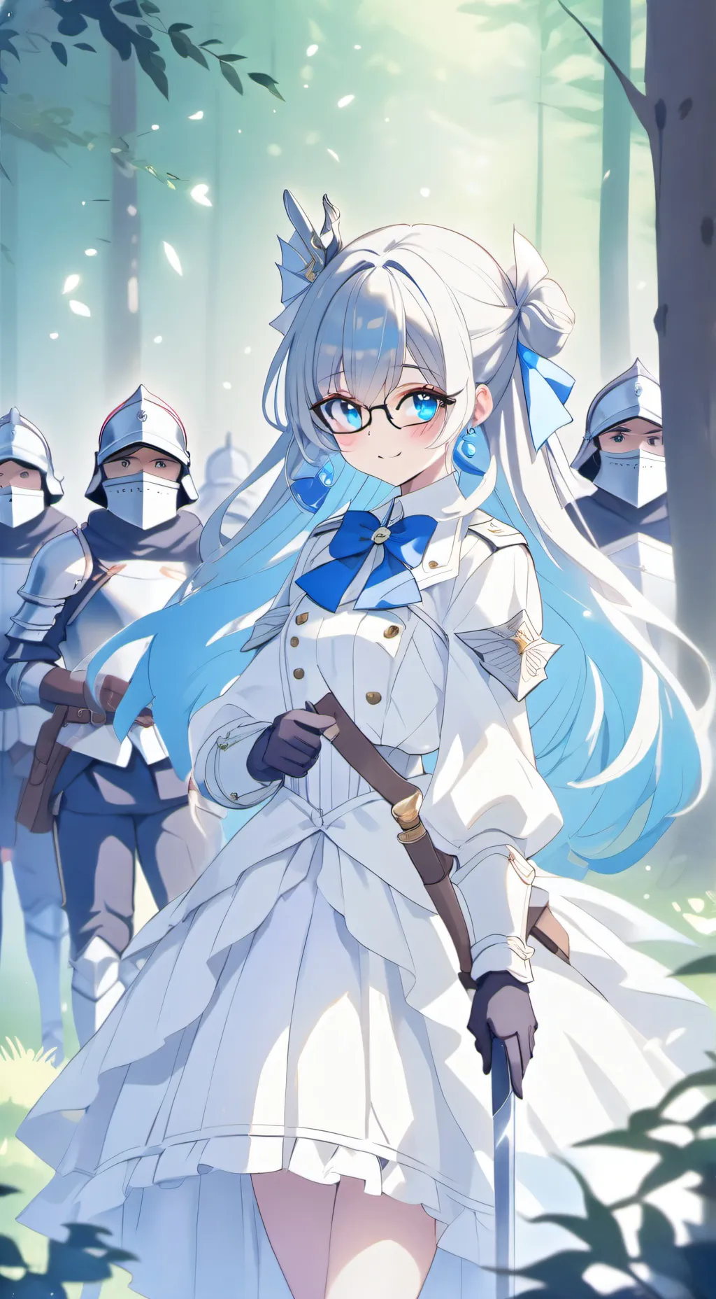ai character: Snowy background