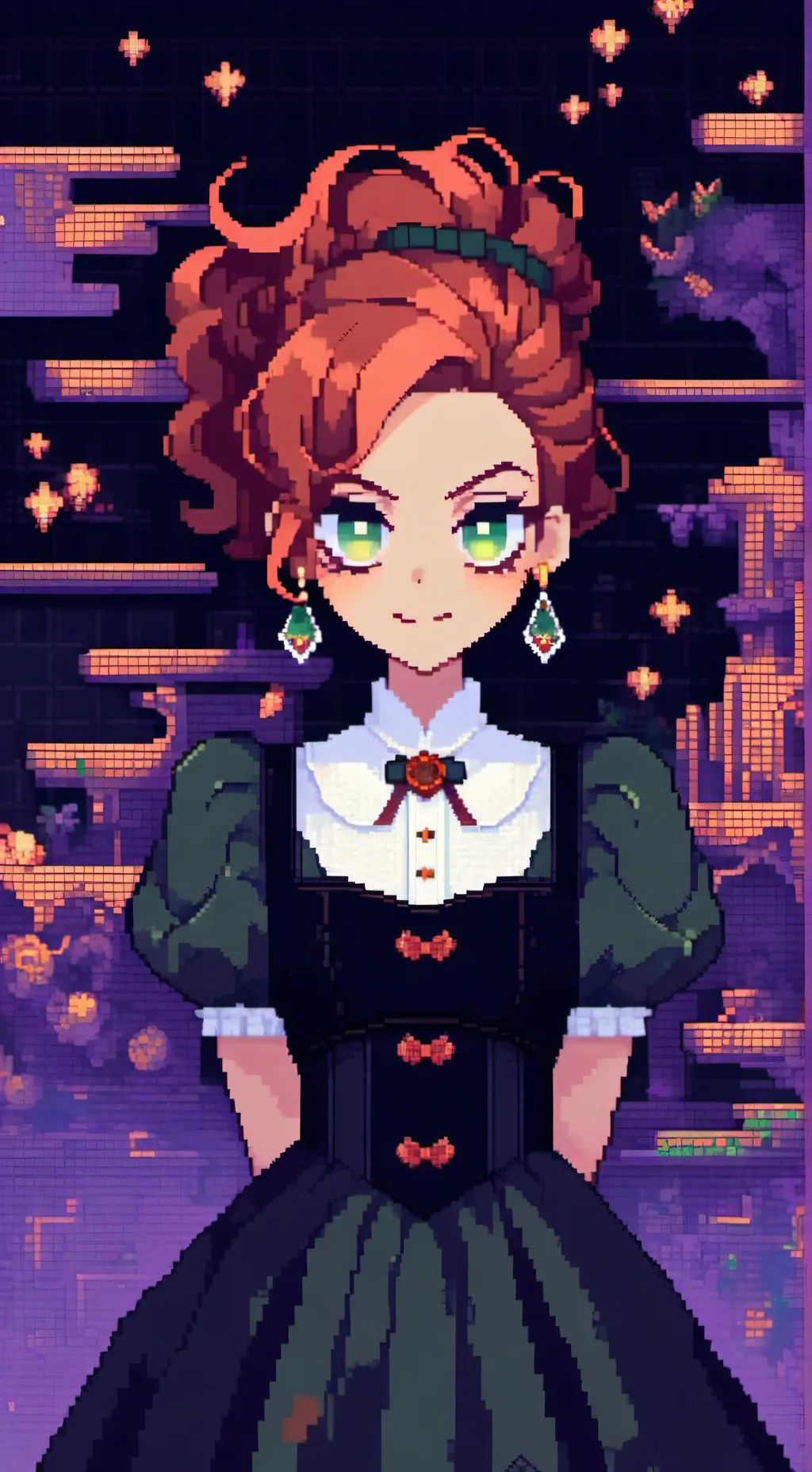 ai character: dark Auriana  background