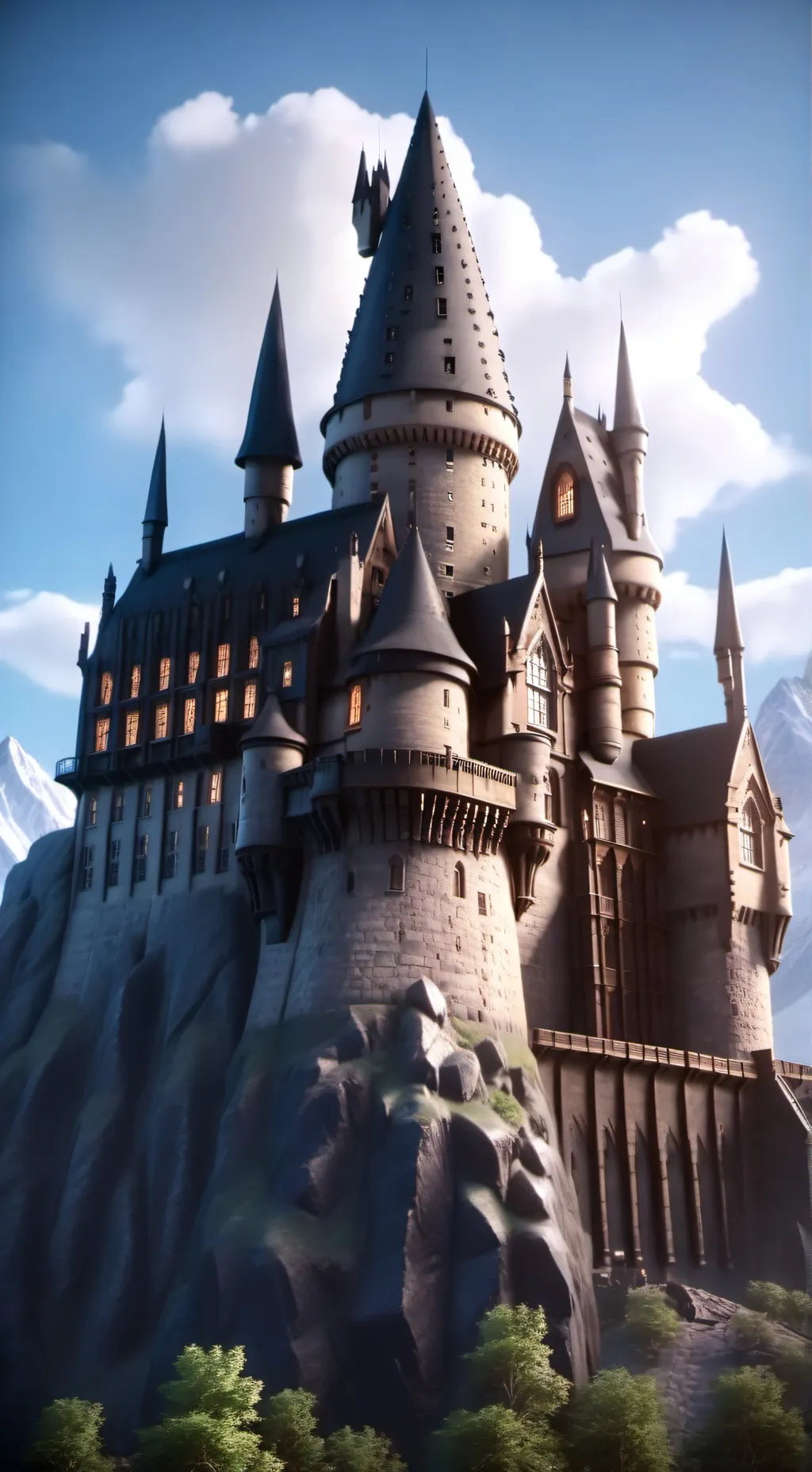 ai character: Hogwarts background