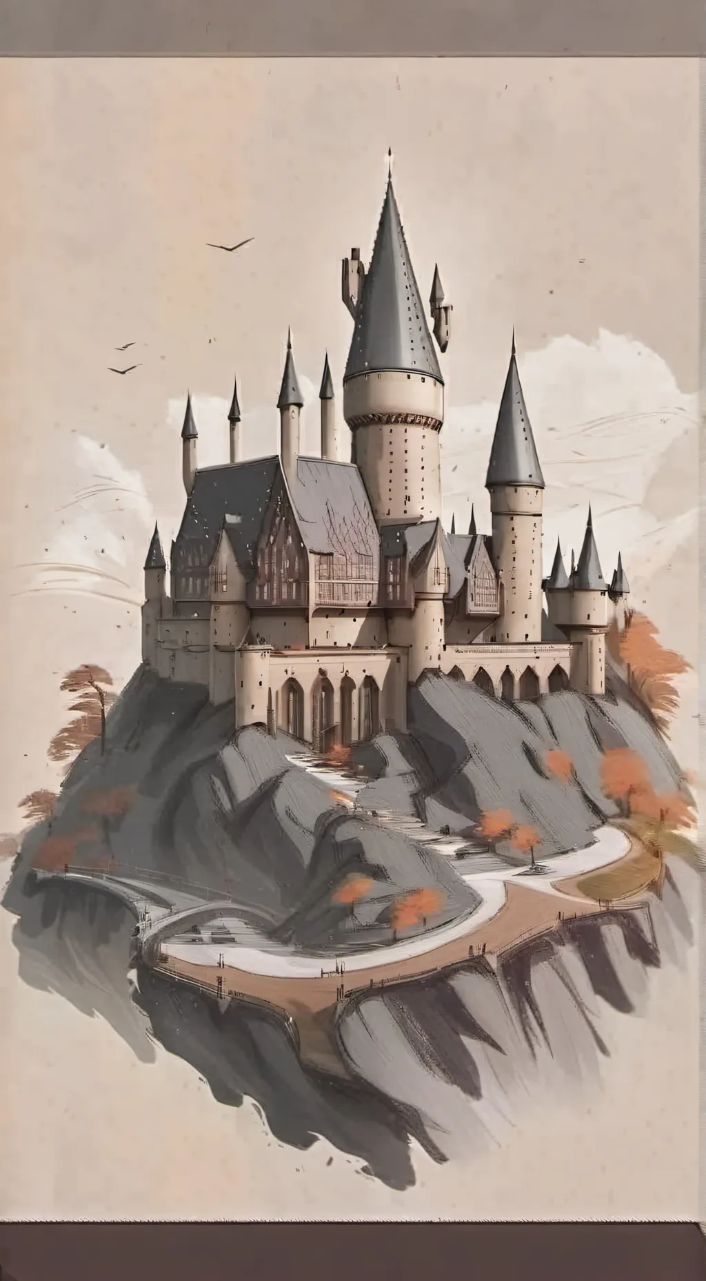 ai character: 🐥🐯 hogwarts 😁😎 background