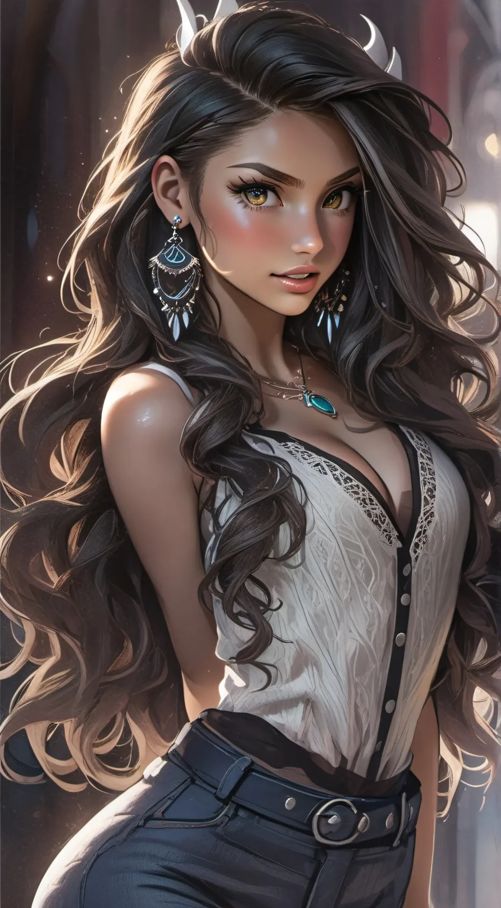 ai character: Marilú Santana background