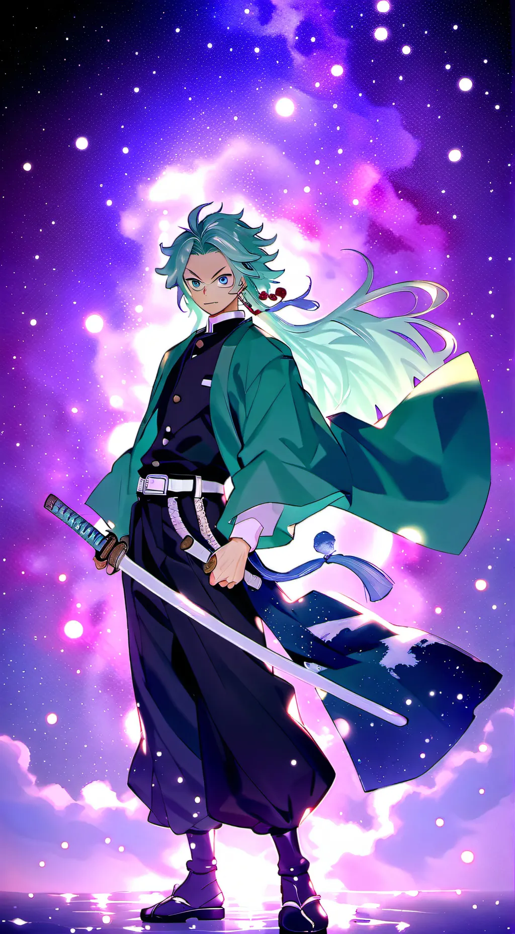 ai character: Nuevo pilar background